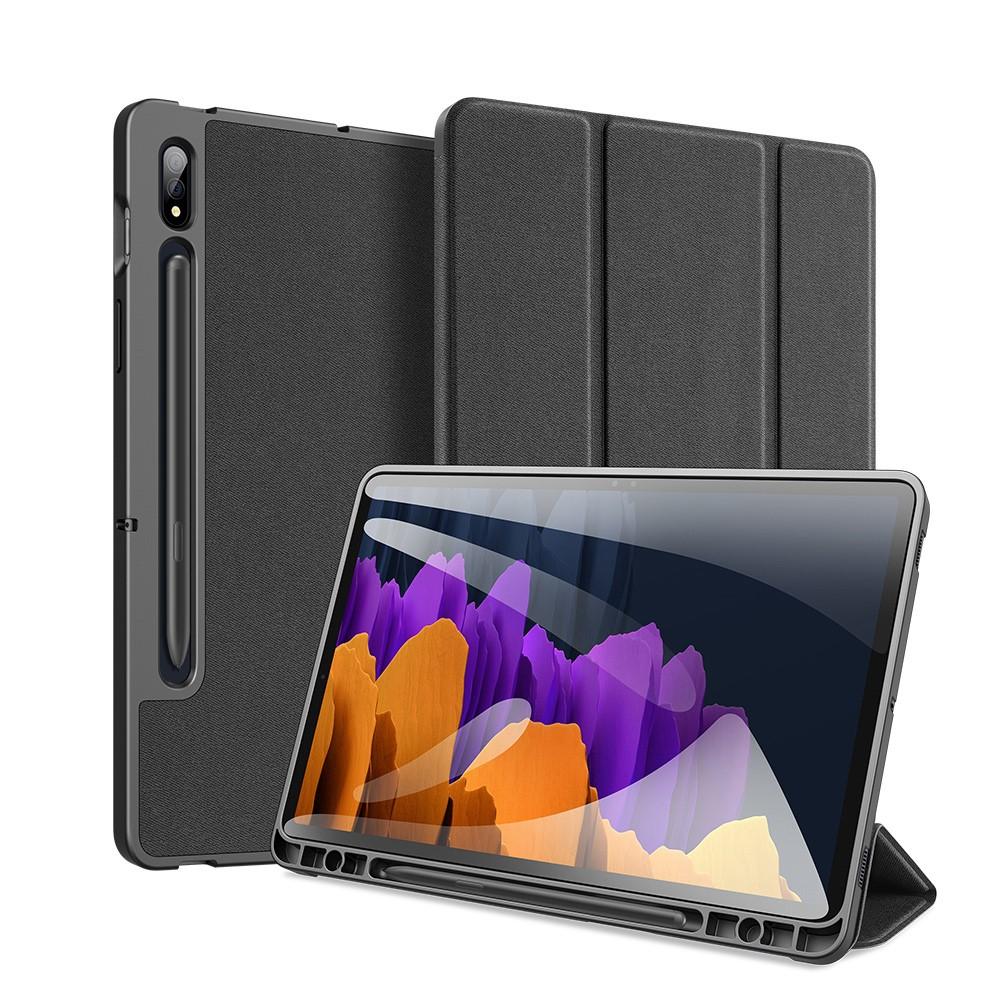 Domo Tri-fold Case Galaxy Tab S7 Plus 12.4 - Black