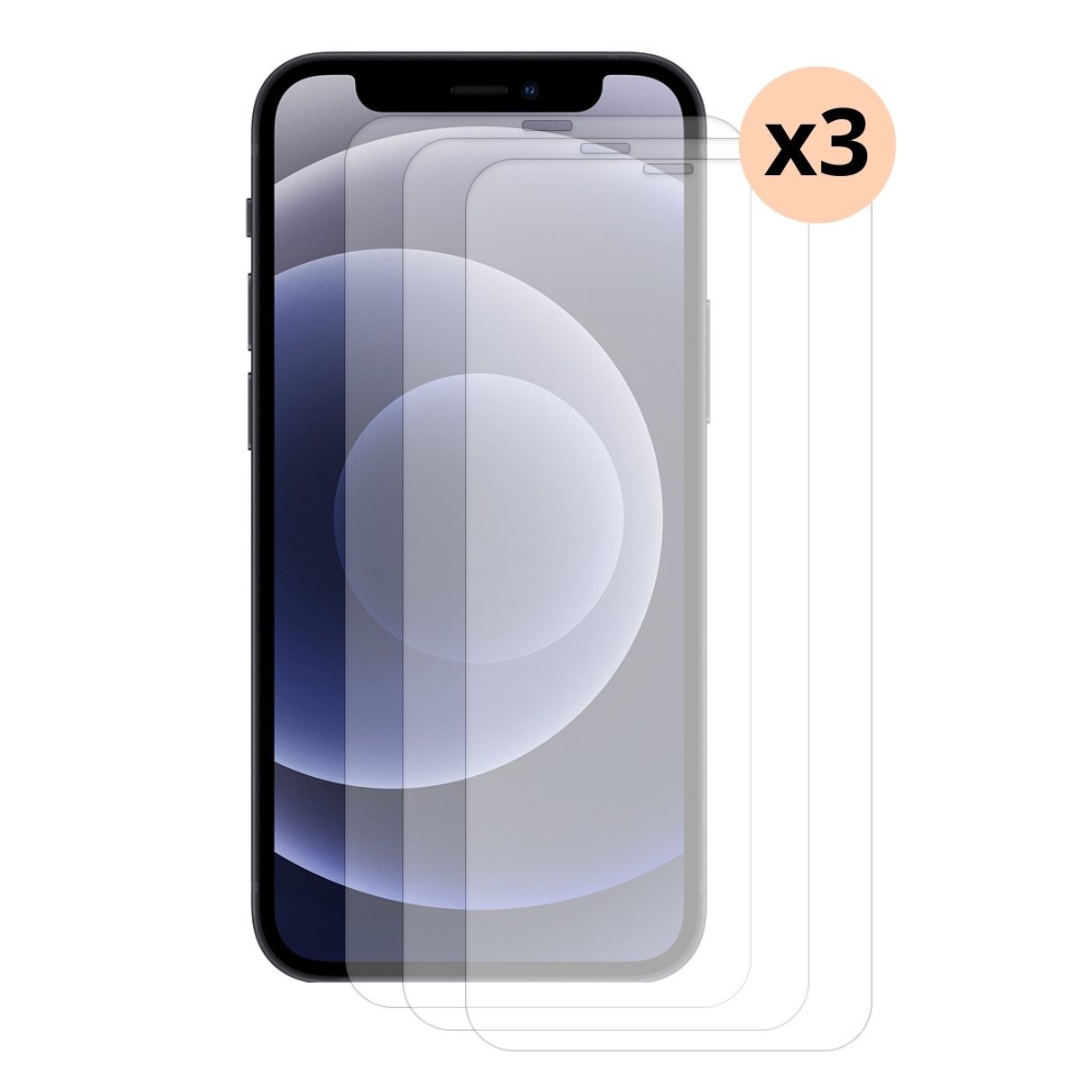 Kit iPhone 11, 3-pack Härdat Glas 0.3mm Skärmskydd