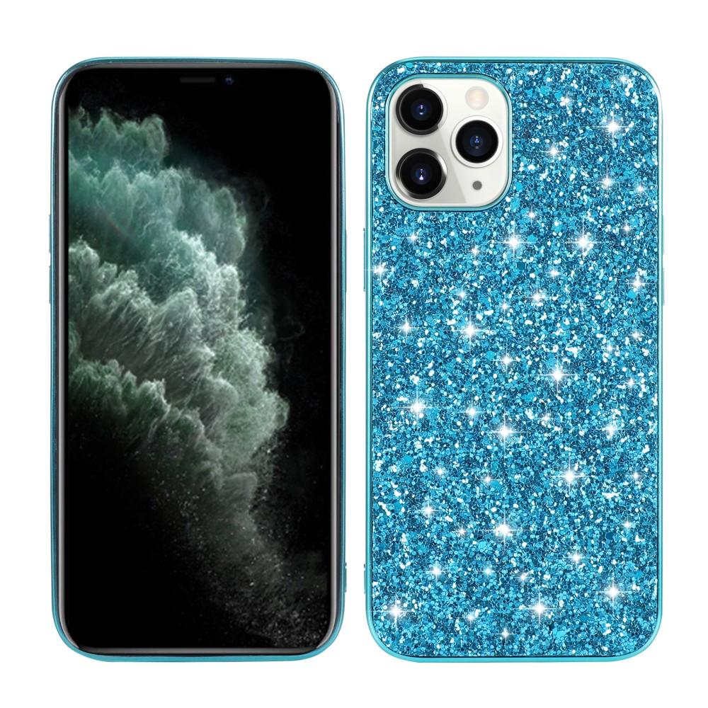 Glitterskal iPhone 12 Mini blå