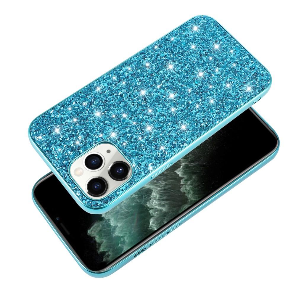 Glitterskal iPhone 12 Mini blå