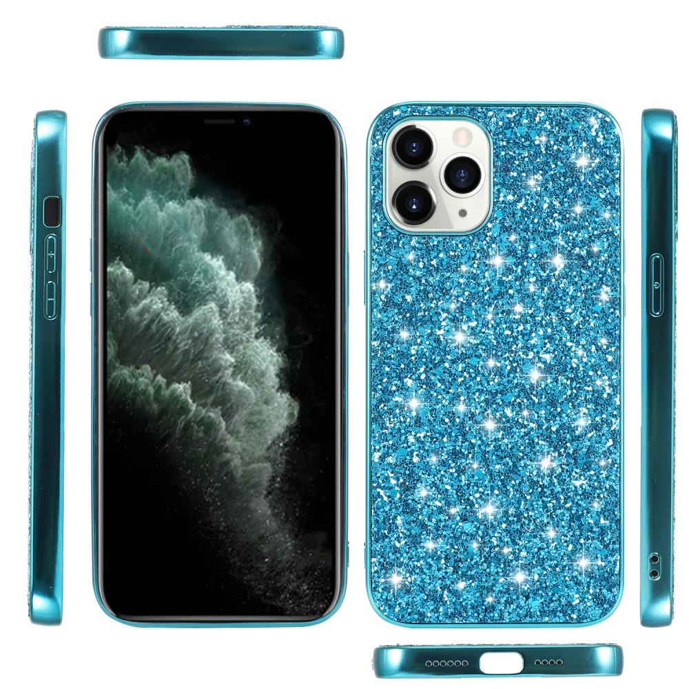 Glitterskal iPhone 12 Mini blå