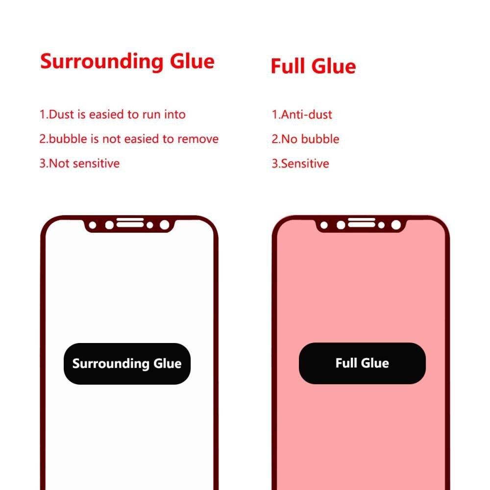 Full Glue Tempered Glass iPhone X/XS Black