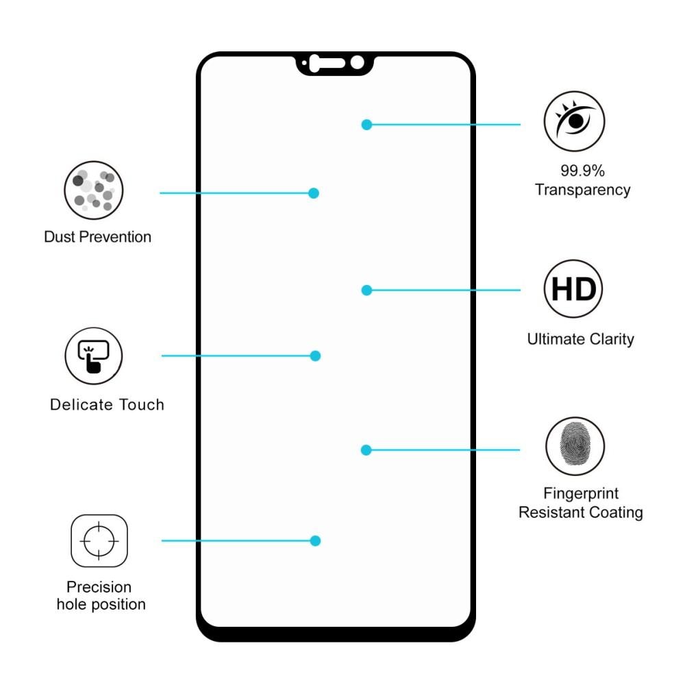 Full Glue Tempered Glass OnePlus 6 Black