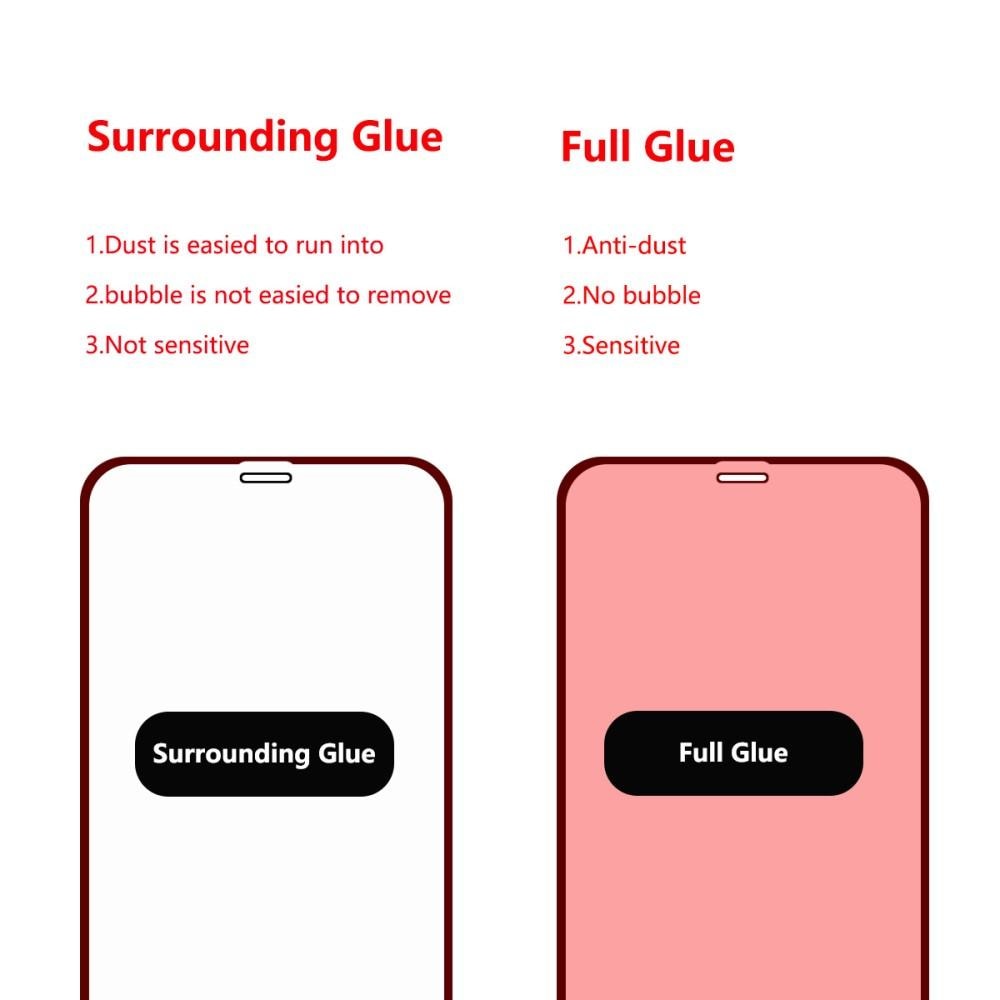 Full Glue Tempered Glass iPhone XR Black