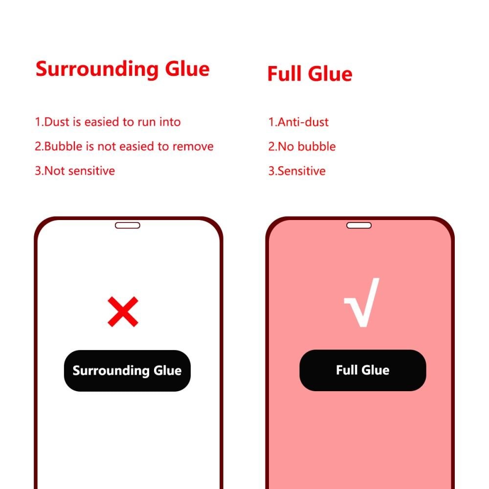 Full Glue Tempered Glass iPhone 12 Pro Max Black