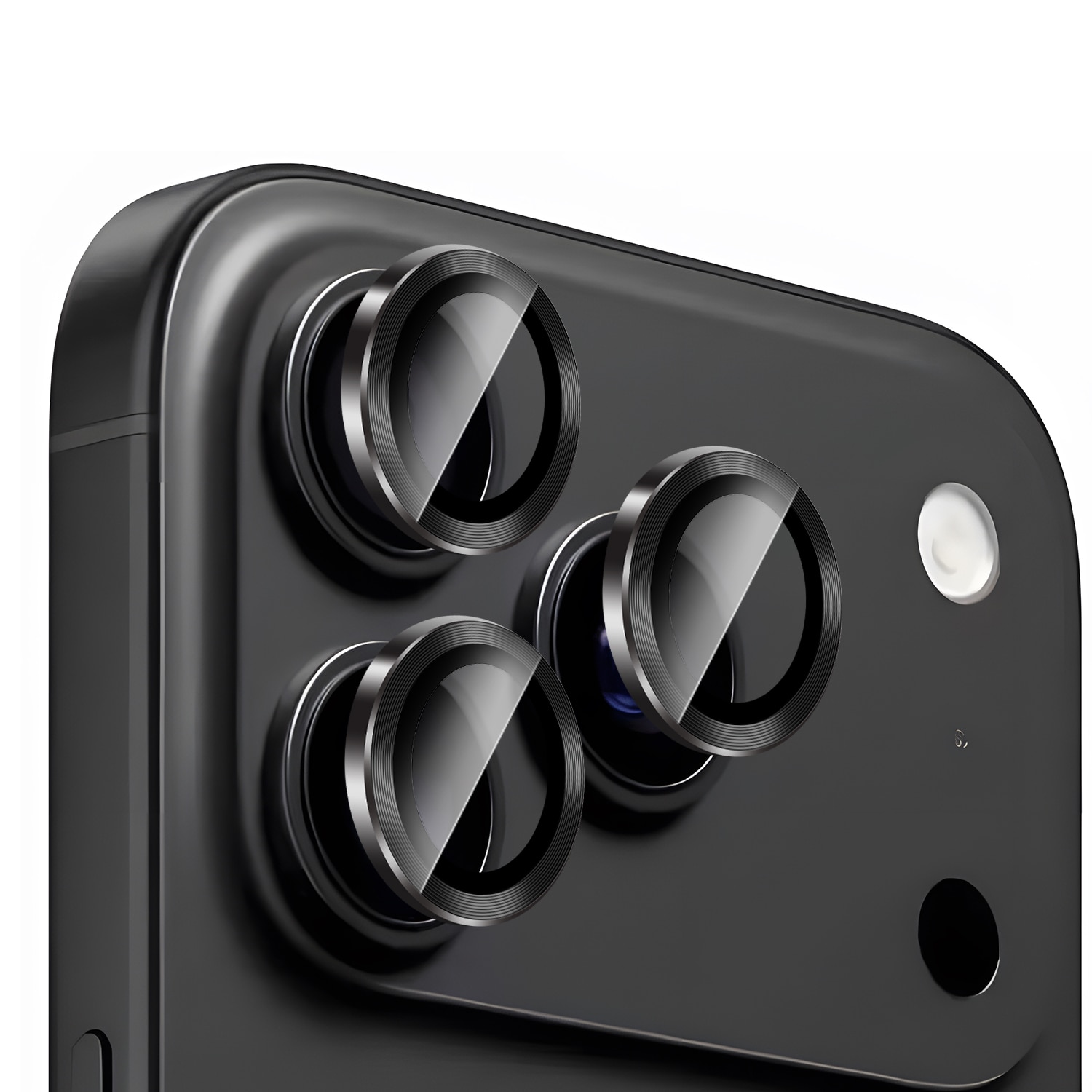 iPhone 17 Pro Max Linsskydd Metall Svart