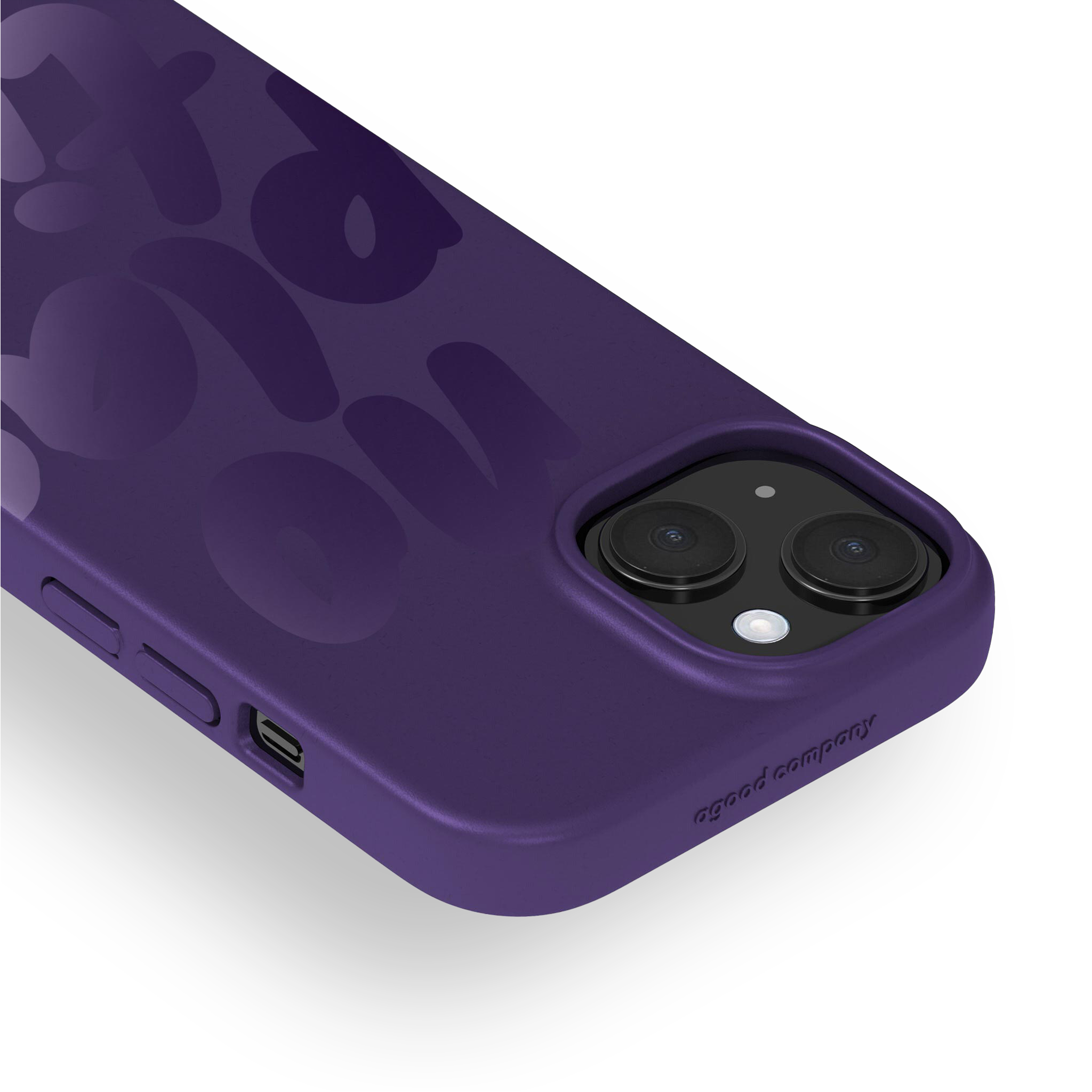 Skal iPhone 15, No Plastic Blackberry Purple