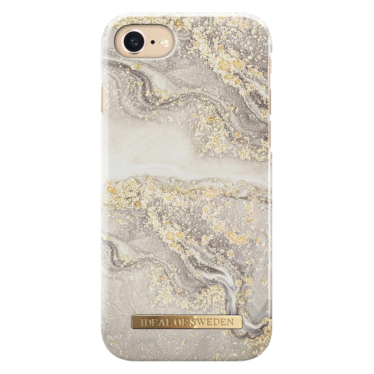 Fashion Case iPhone 6/6S/7/8/SE 2020 Sparkle Greige Marble