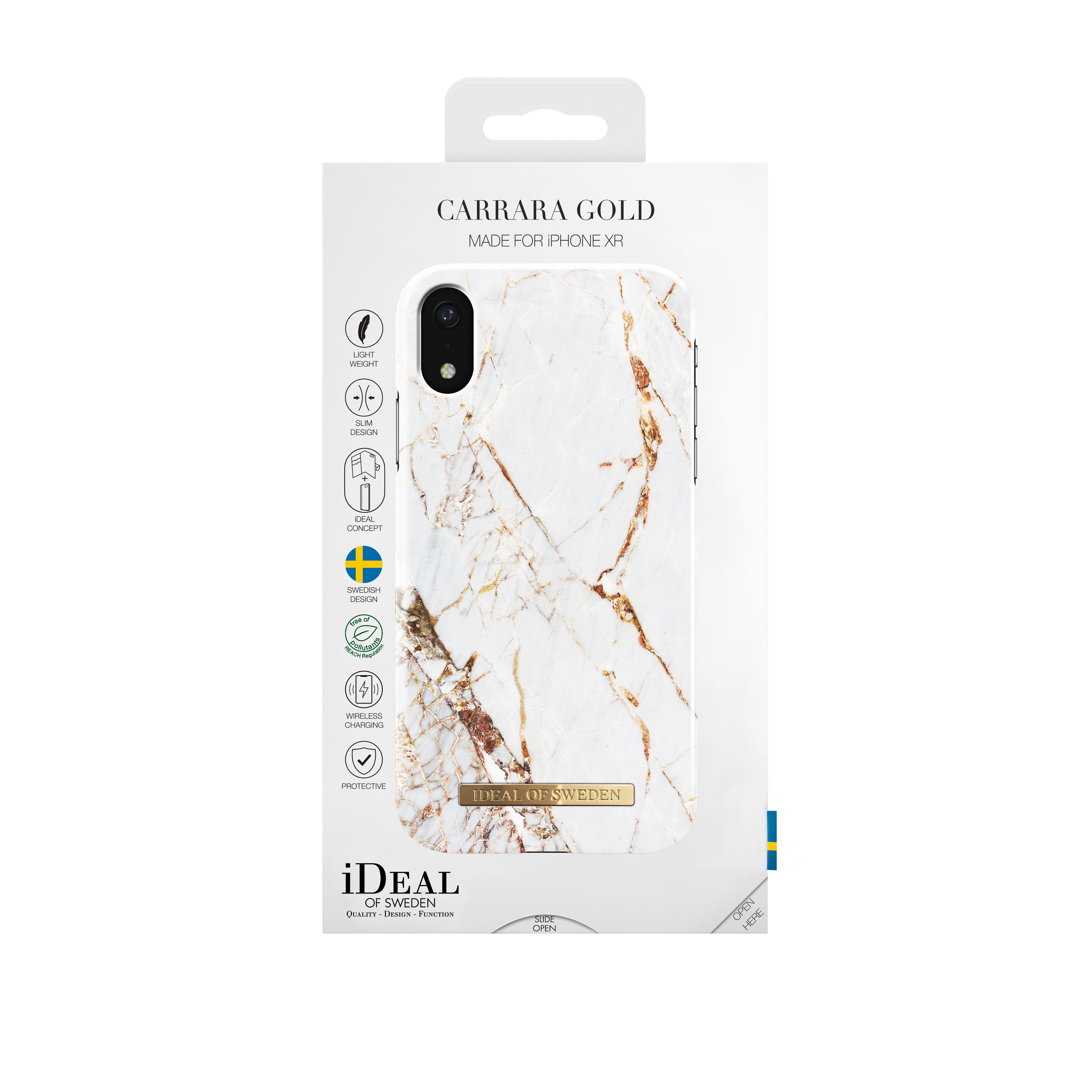 Fashion Case iPhone XR Carrara Gold Marble