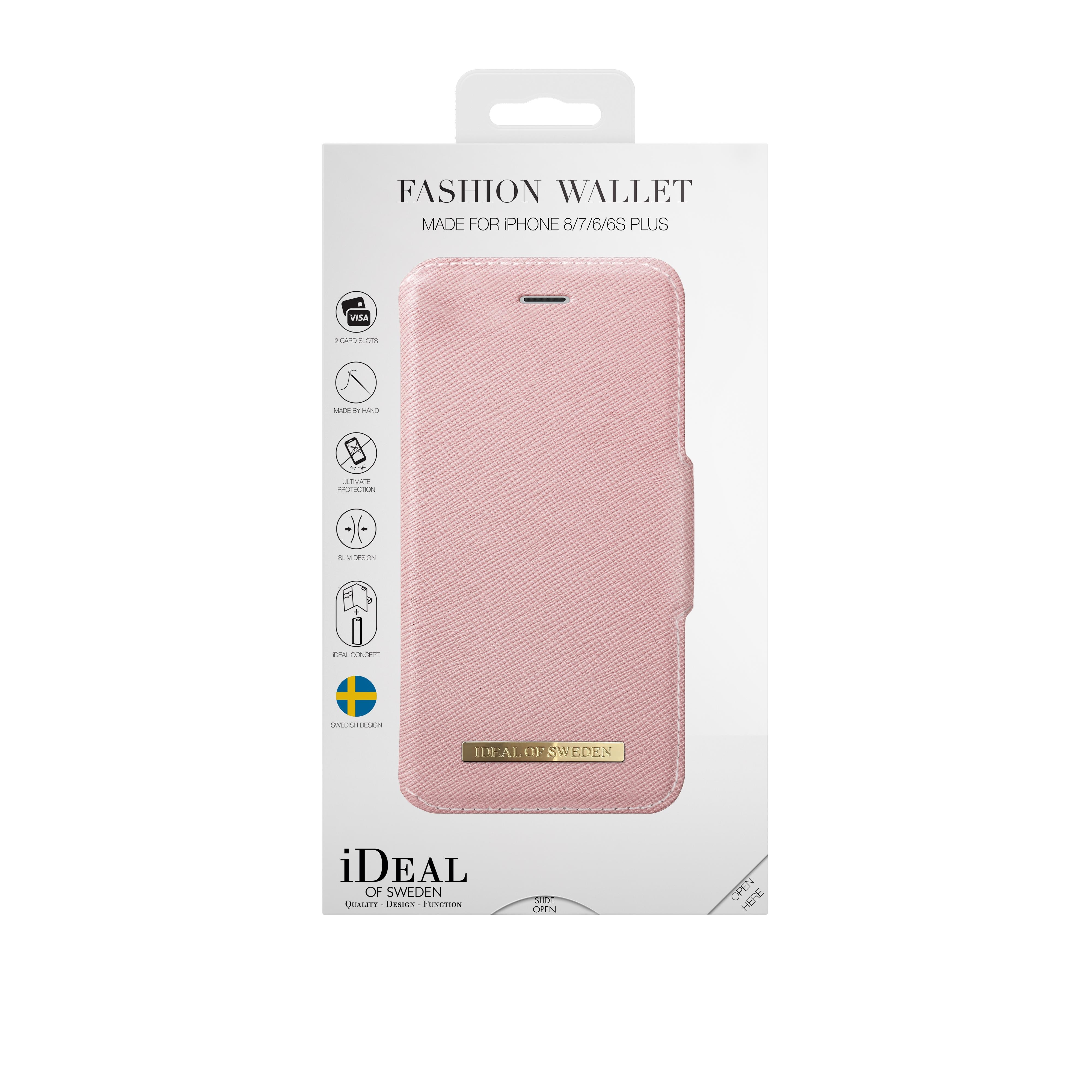 Fashion Wallet iPhone 7 Plus/8 Plus Pink