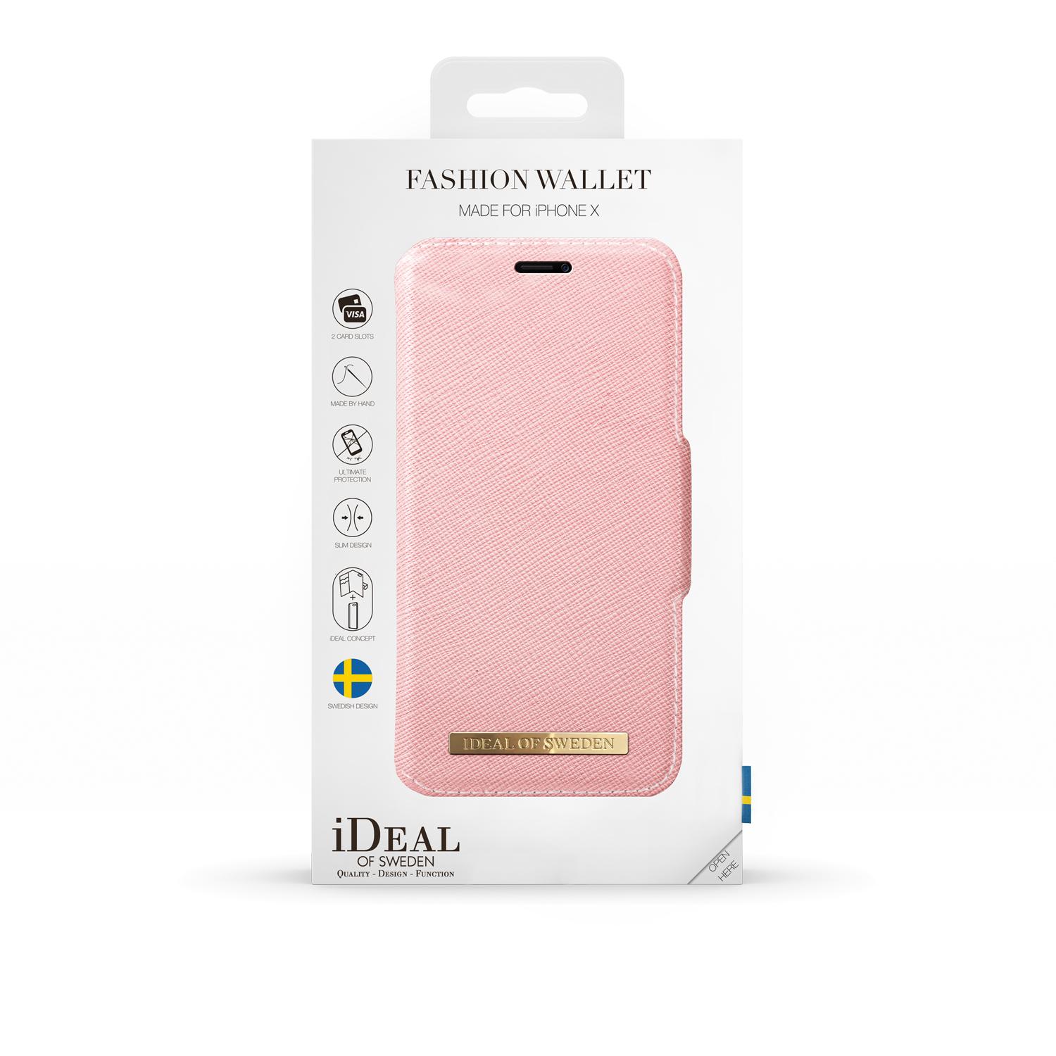 Fashion Wallet iPhone X/XS Pink