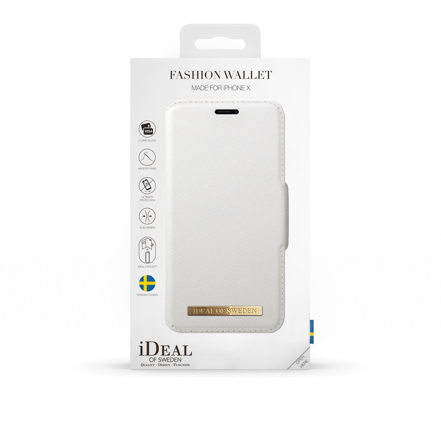 Fashion Wallet iPhone X/XS White