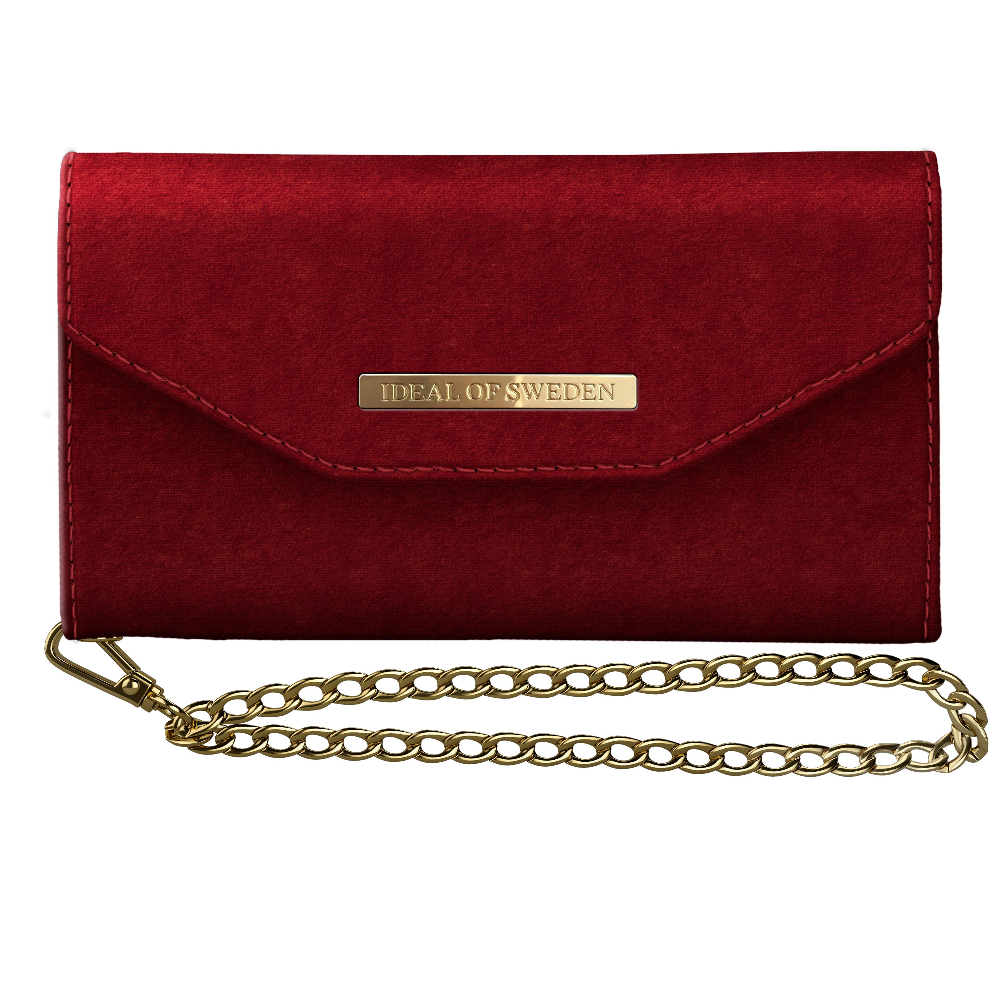 Mayfair Clutch Velvet iPhone XS Max Red