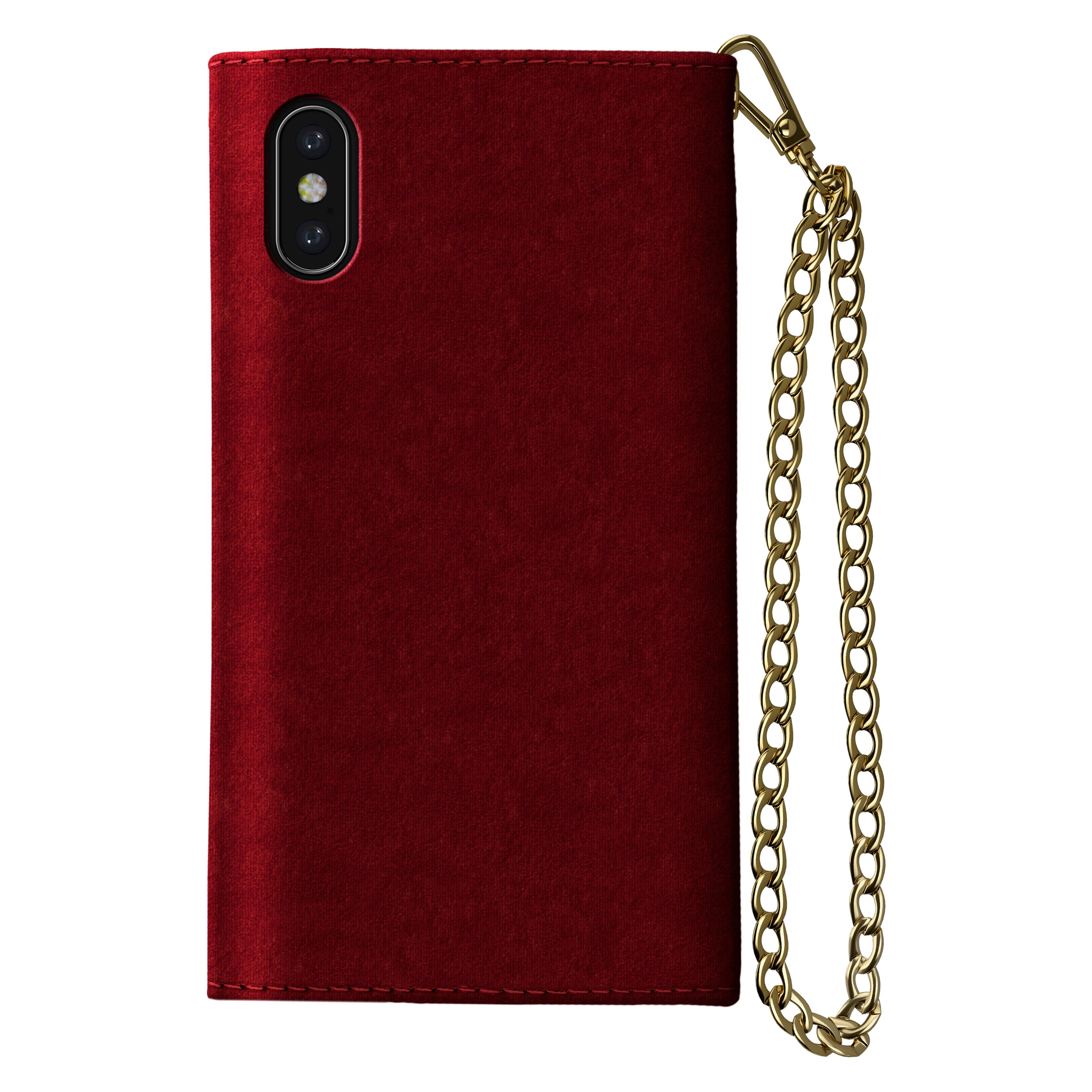 Mayfair Clutch Velvet iPhone XS Max Red