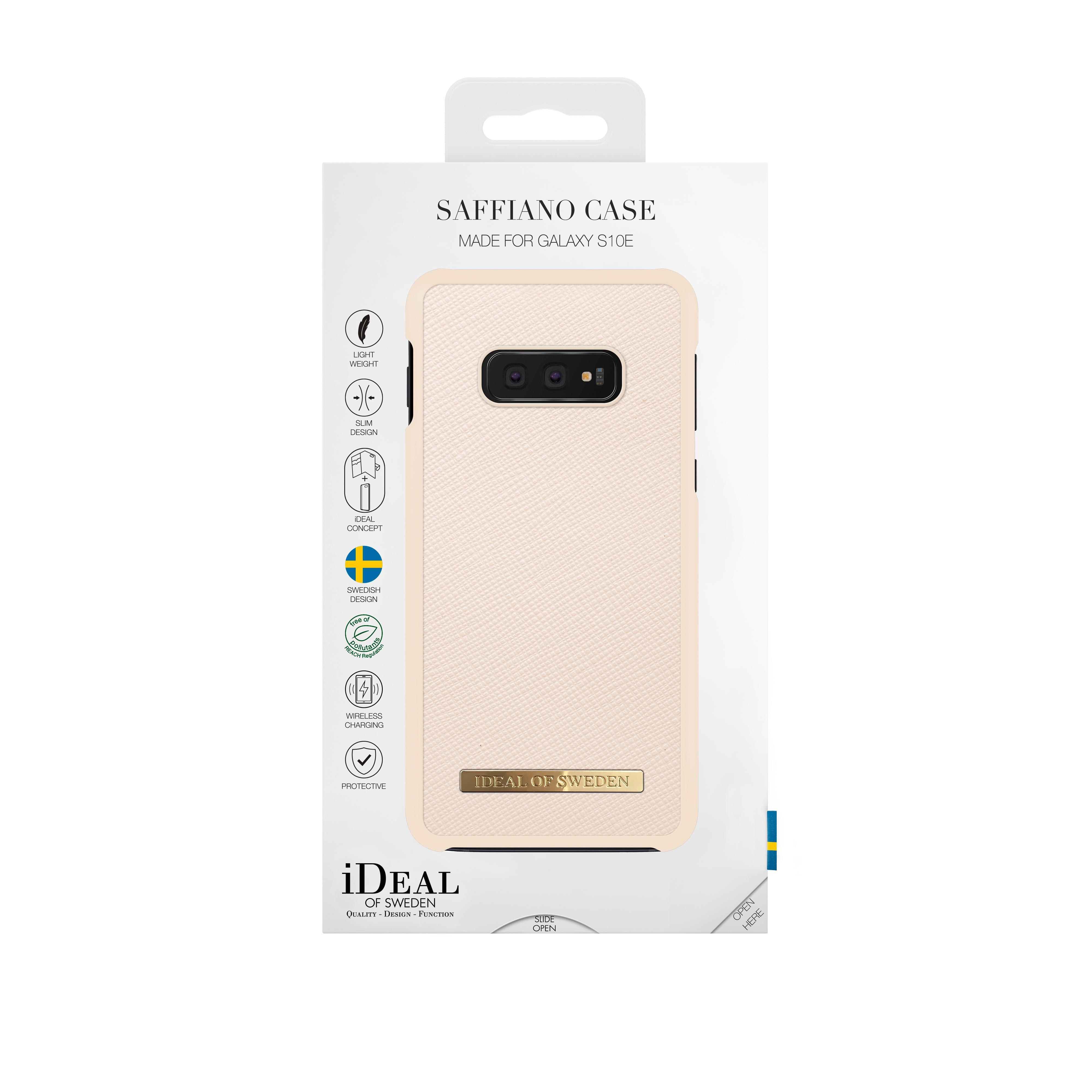 Saffiano Case Galaxy S10e Beige