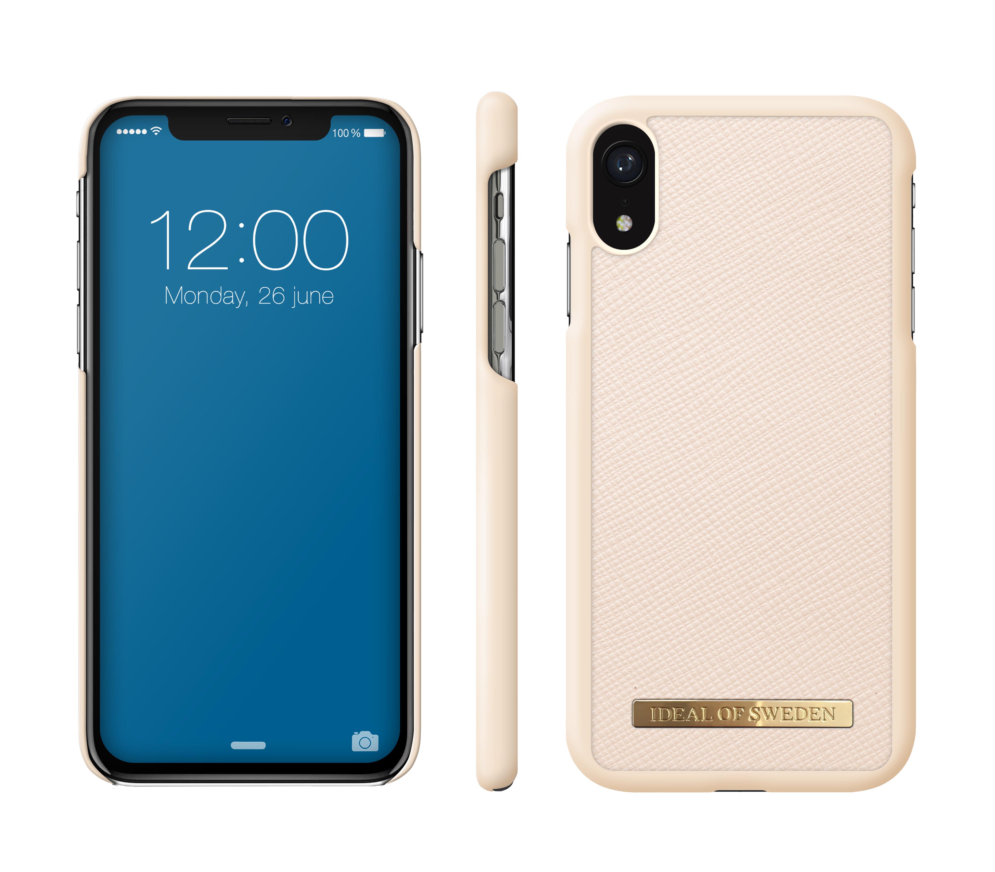 Saffiano Case iPhone XR Beige