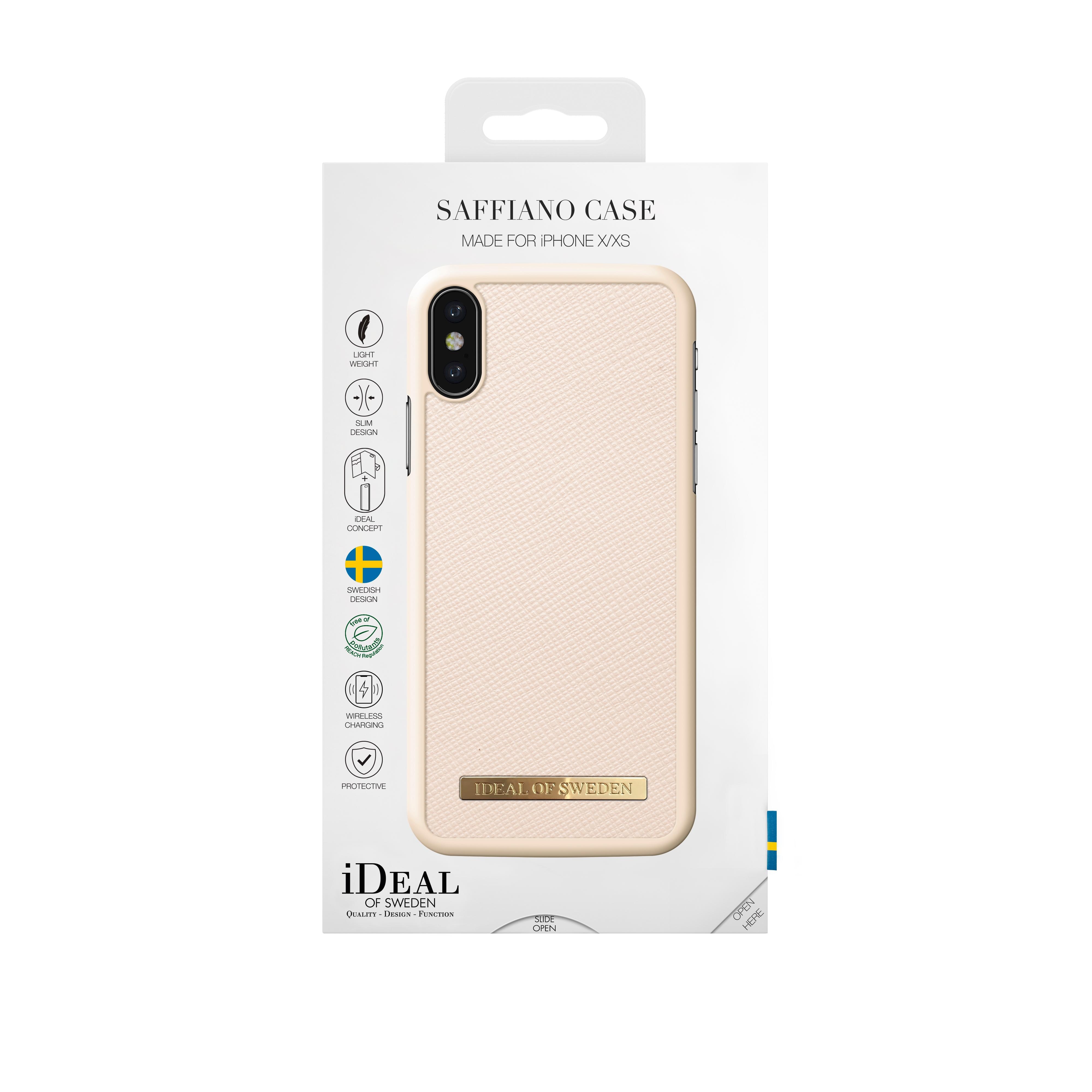 Saffiano Case iPhone X/XS Beige