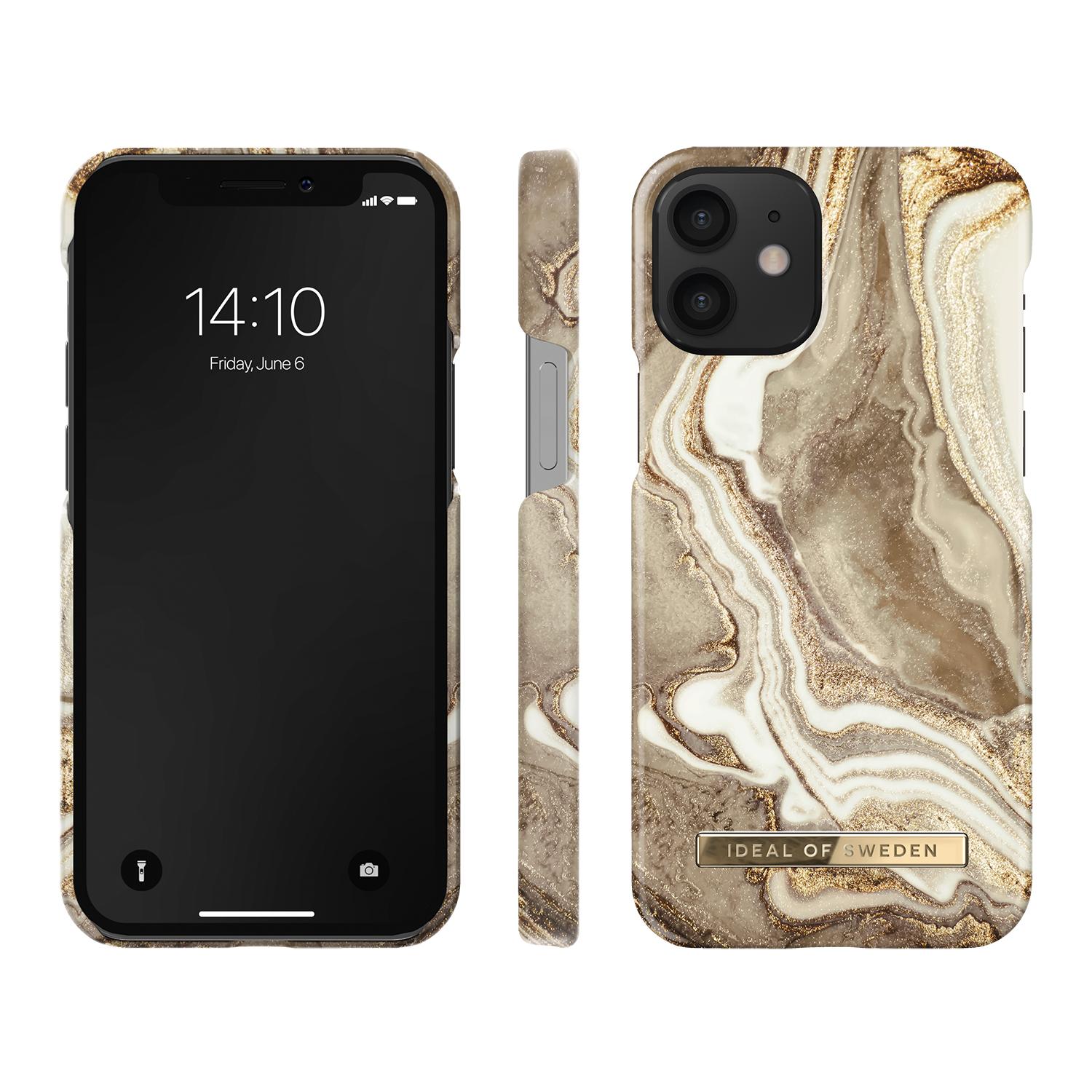 Fashion Case iPhone 12 Mini Golden Sand Marble