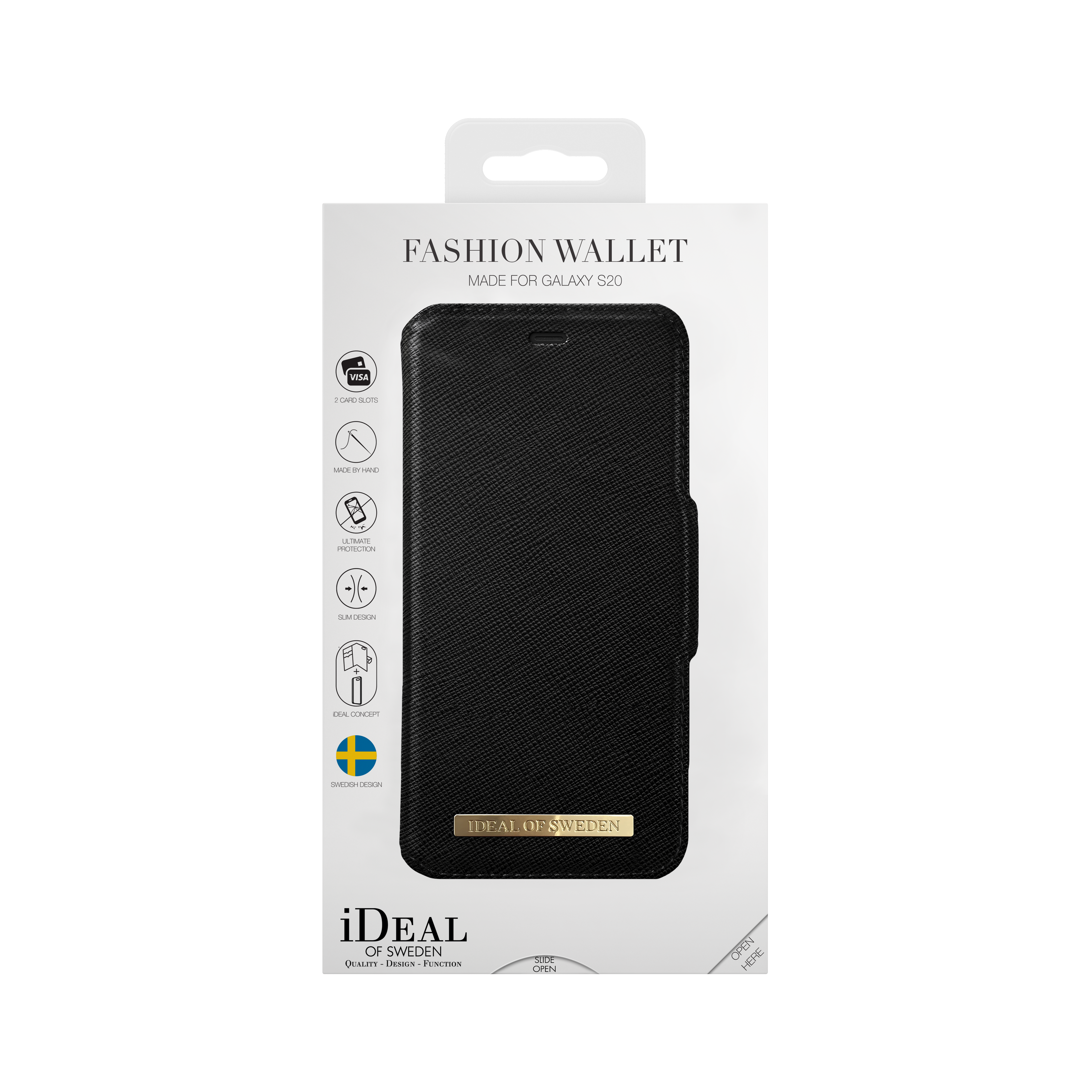 Fashion Wallet Galaxy S20 Black