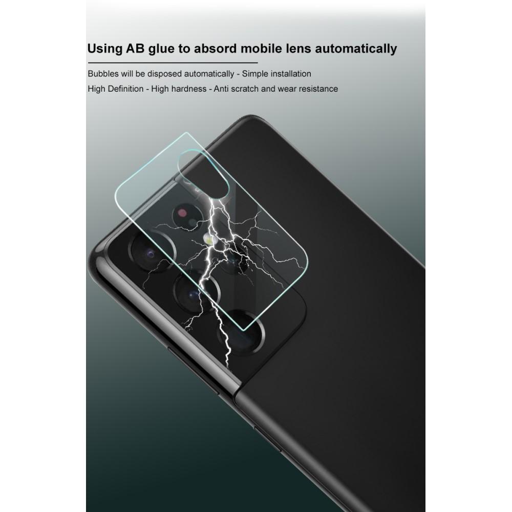 2-pack Härdat Glas Linsskydd Samsung Galaxy S21 Genomskinlig