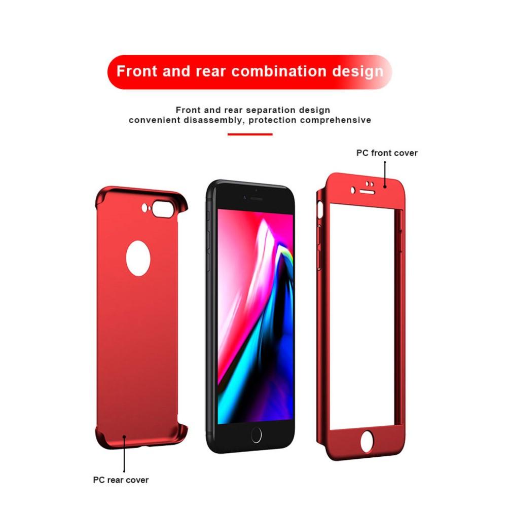 Full Protection Case for iPhone 8 Plus Red