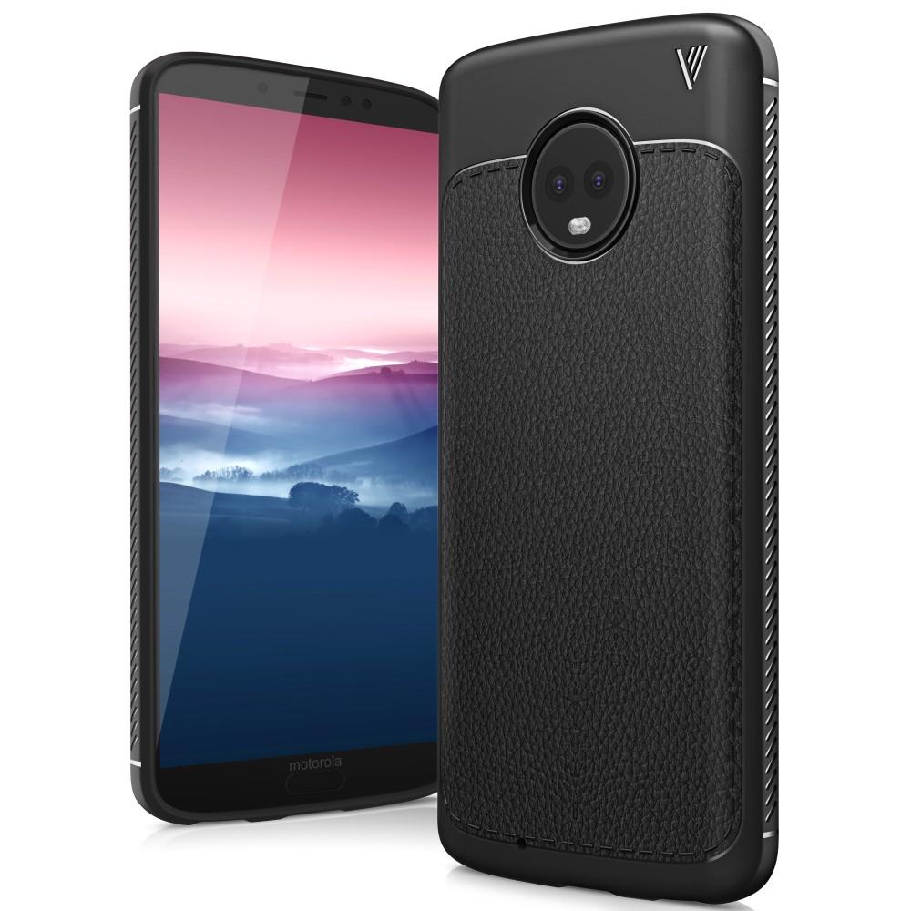 Gentry Series Leather TPU Case Moto G6 black