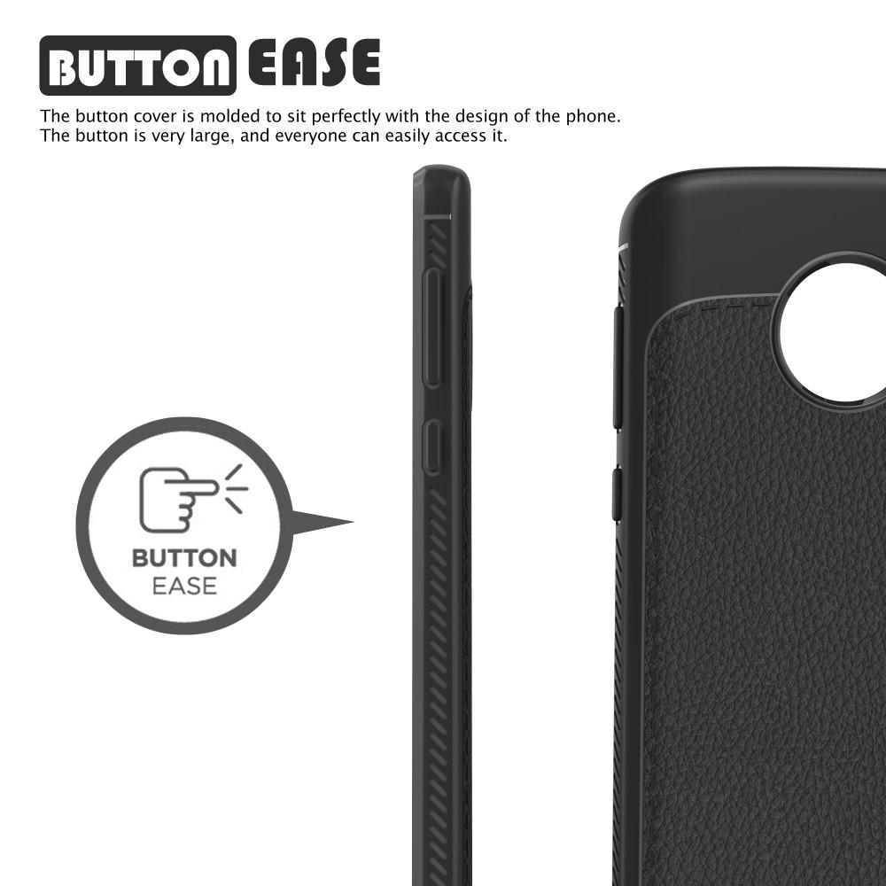 Gentry Series Leather TPU Case Moto G6 black