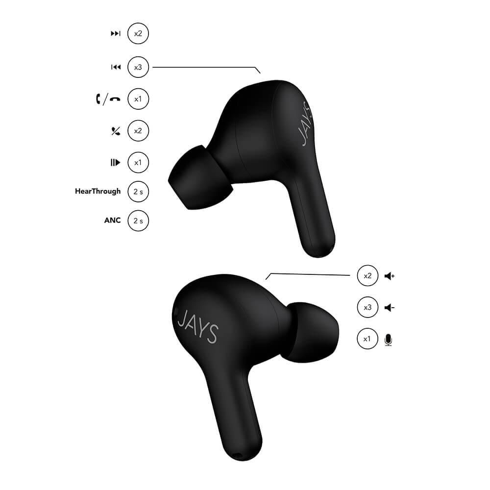 t-Seven True Wireless Black