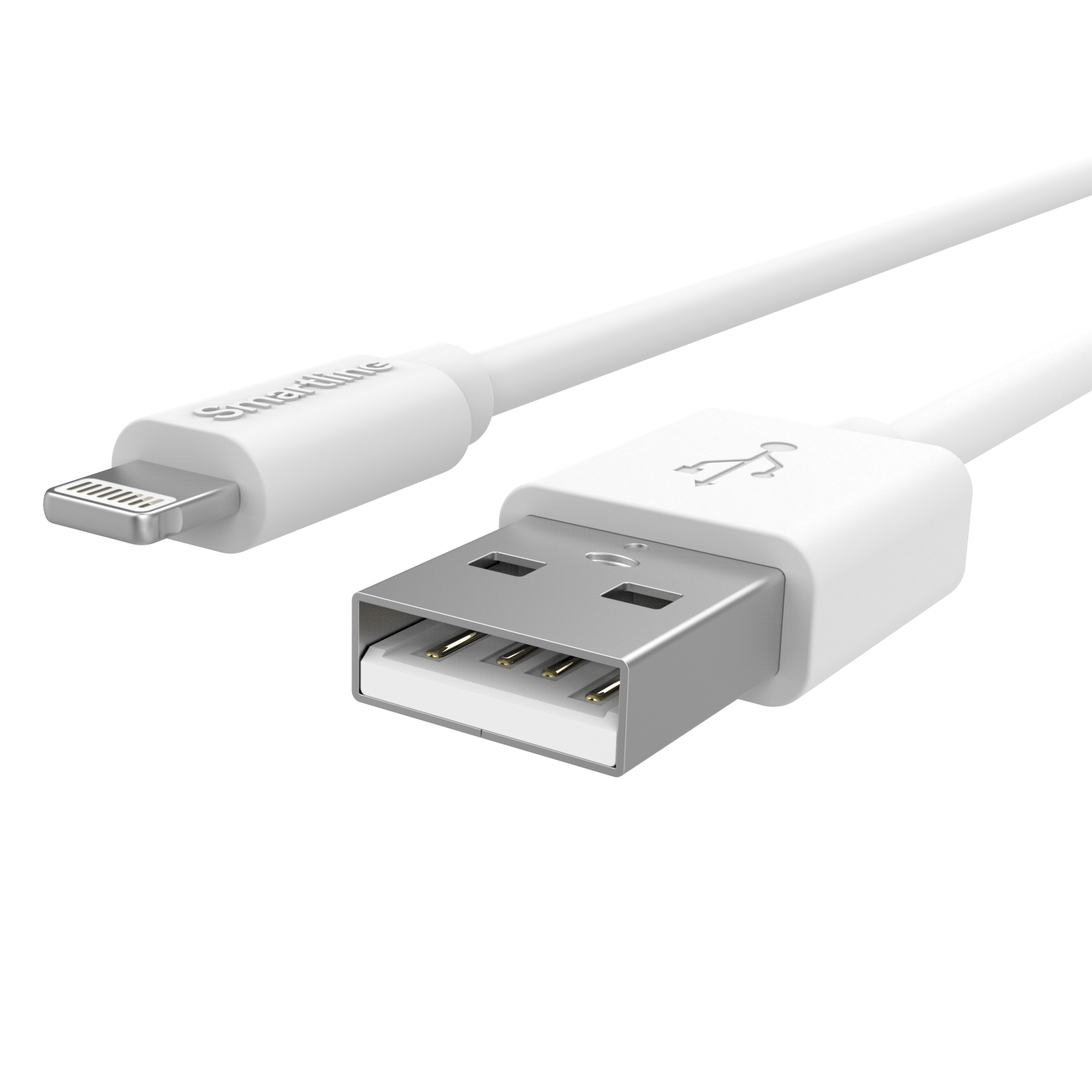 USB-kabel Lightning 3m Vit