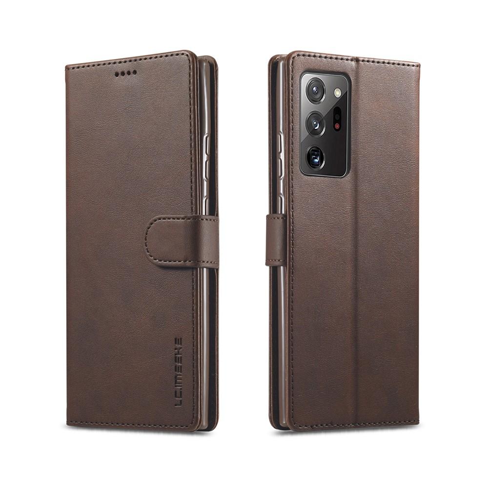 Plånboksfodral Galaxy Note 20 Ultra brun