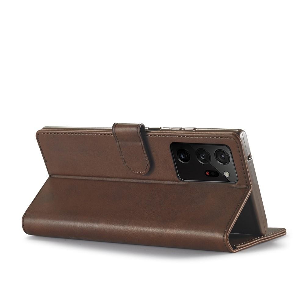 Plånboksfodral Galaxy Note 20 Ultra brun