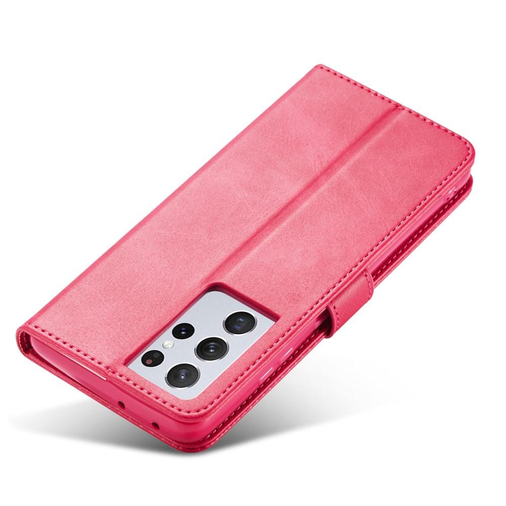Plånboksfodral Samsung Galaxy S21 Ultra rosa