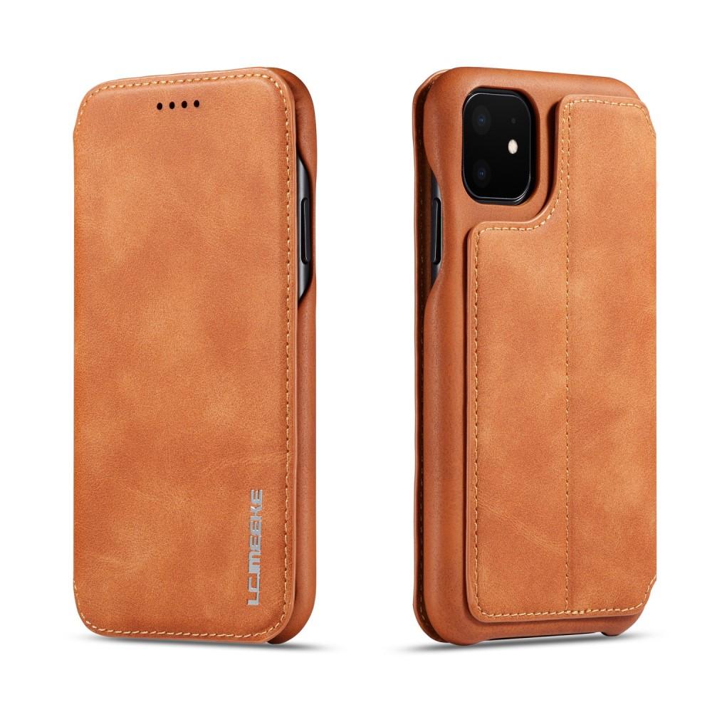 Slim Plånboksfodral iPhone 11 cognac