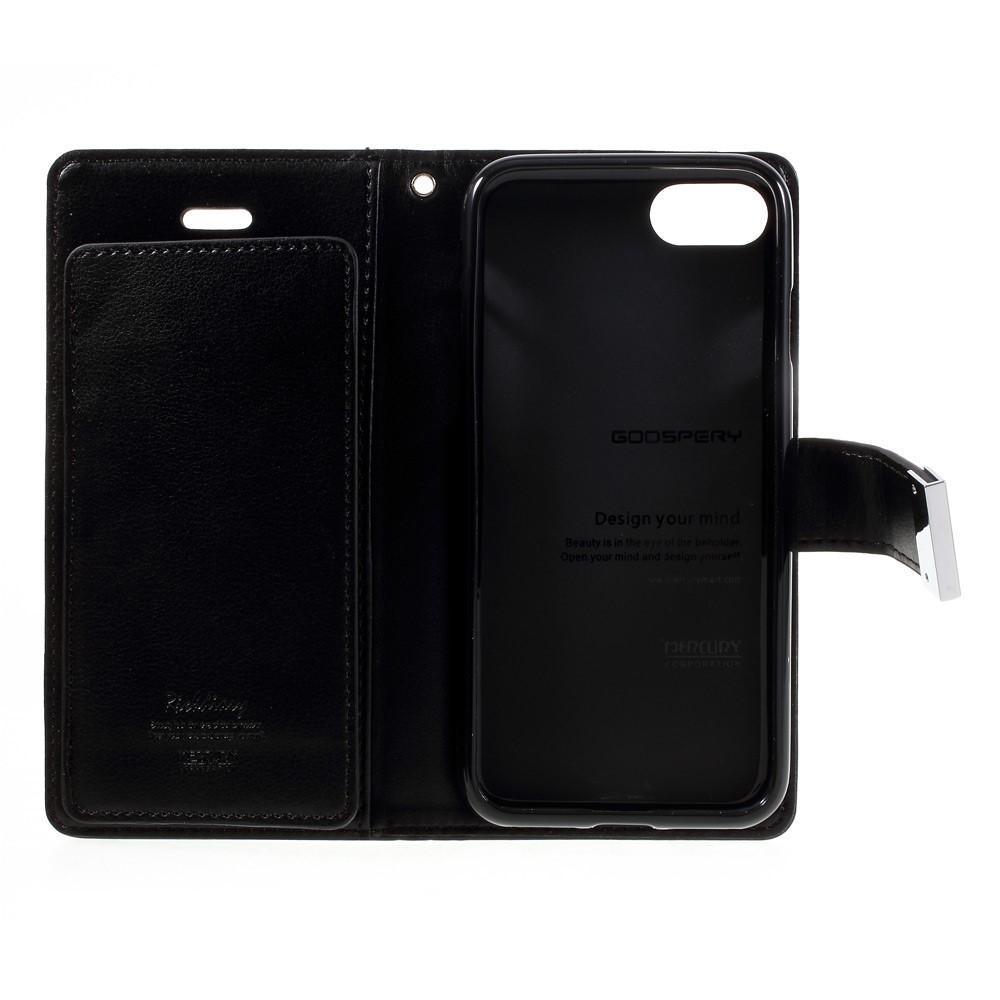 Rich Diary Case Apple iPhone 7/8/SE 2020 svart