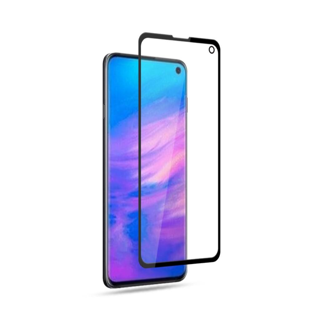 Heltäckande Härdat Glas Galaxy S10e svart