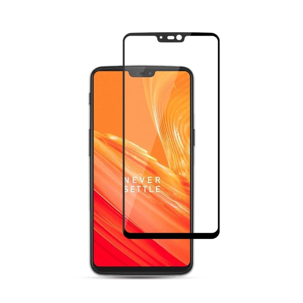 Heltäckande Härdat Glas OnePlus 6 svart