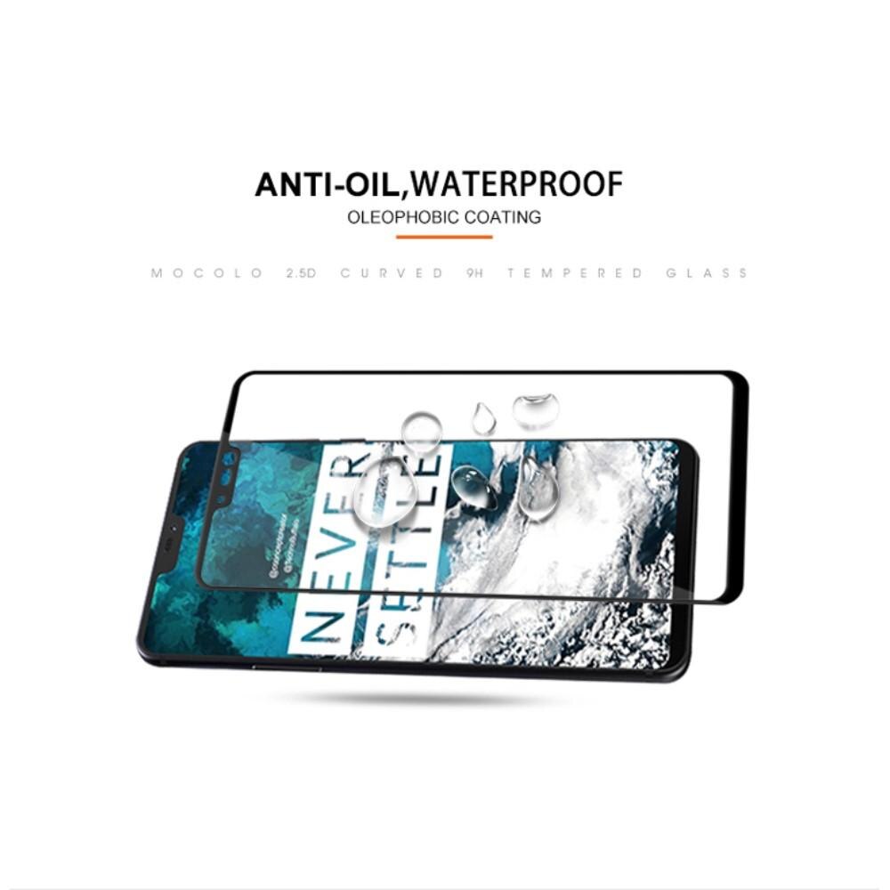 Heltäckande Härdat Glas OnePlus 6 svart