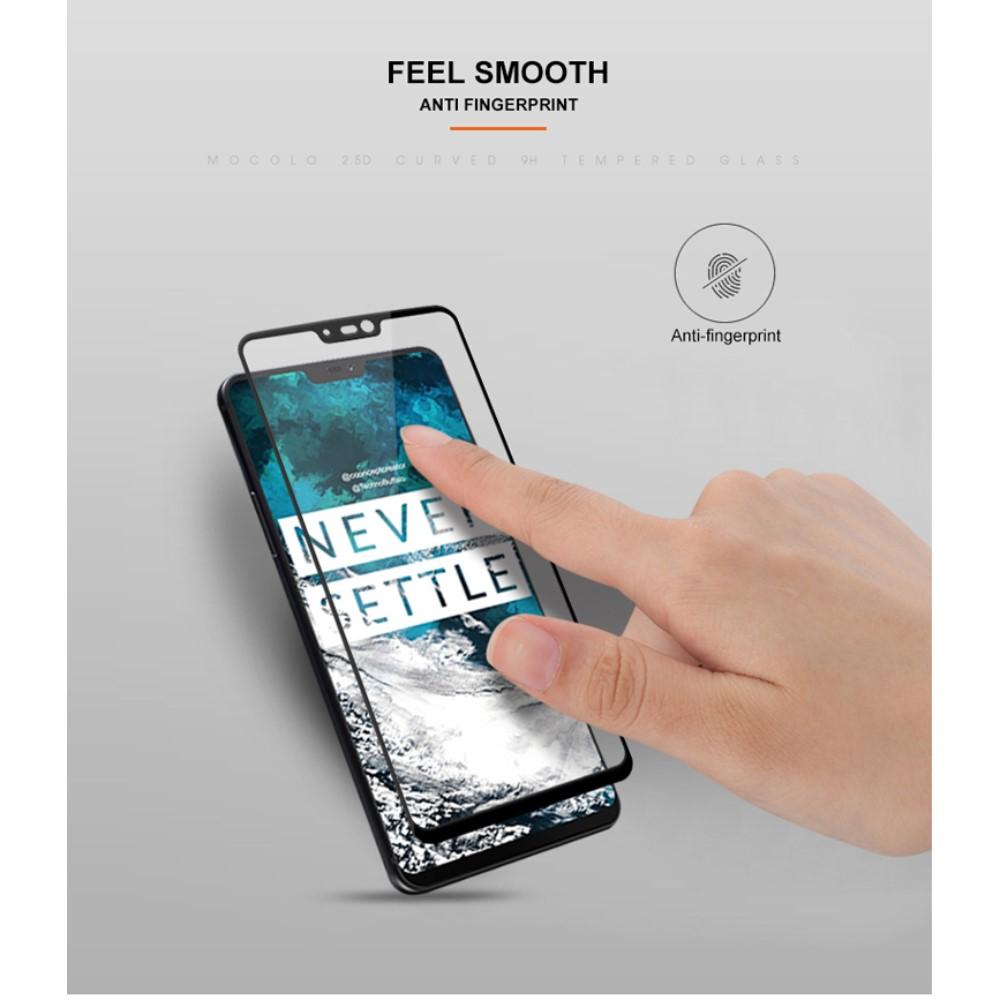 Heltäckande Härdat Glas OnePlus 6 svart