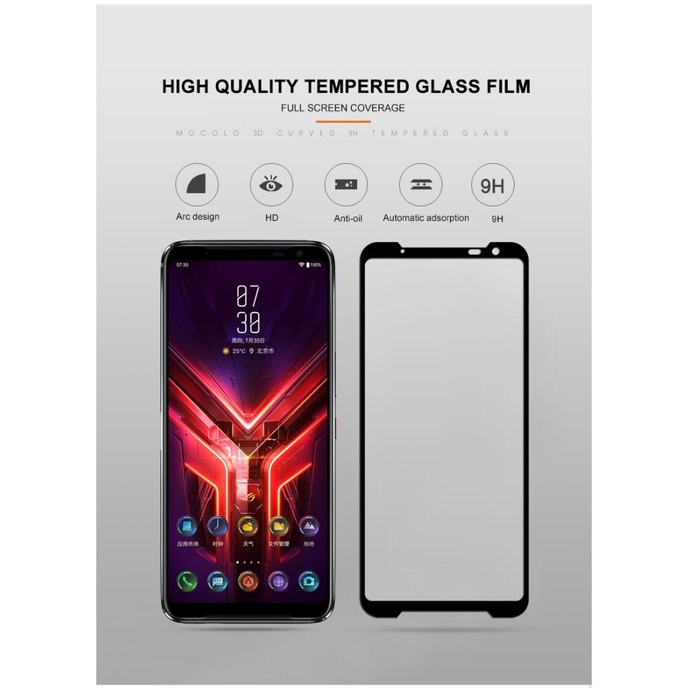 Heltäckande Härdat Glas Asus ROG Phone 3 svart