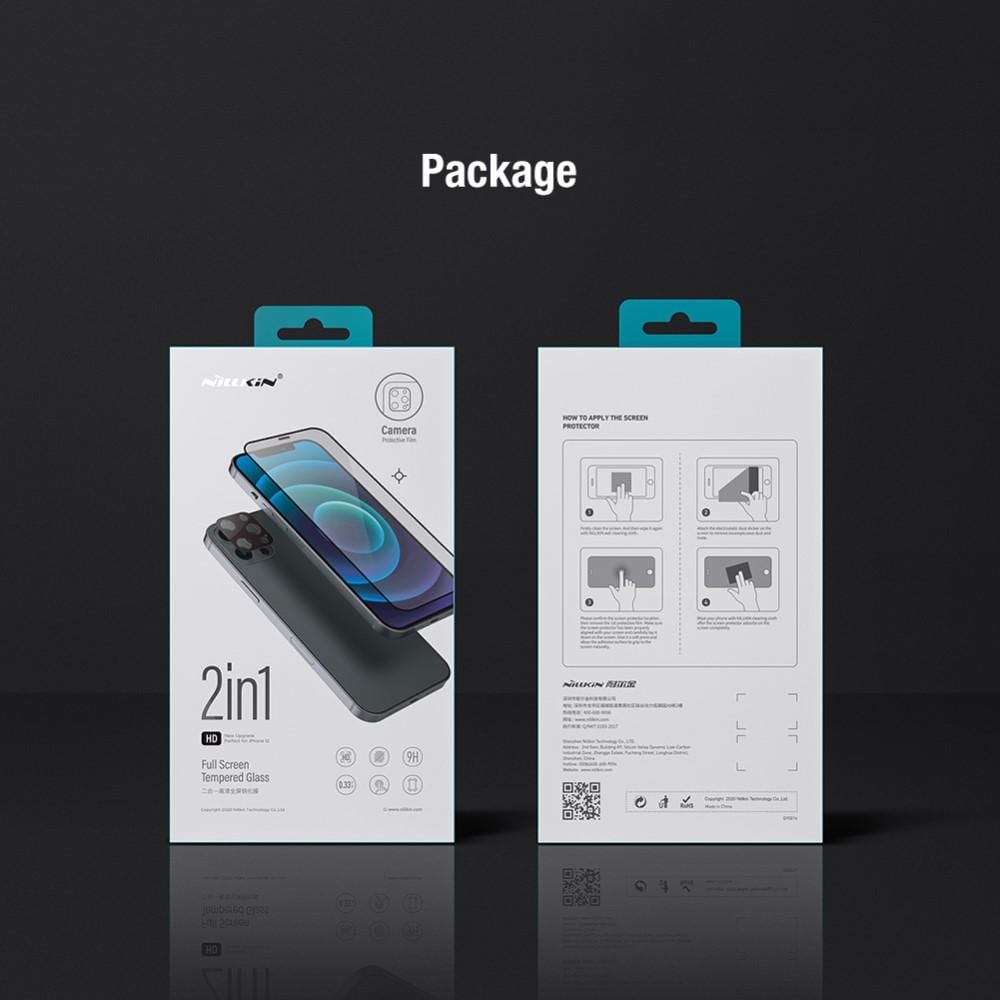 2-in-1 Skärmskydd & Linsskydd iPhone 12