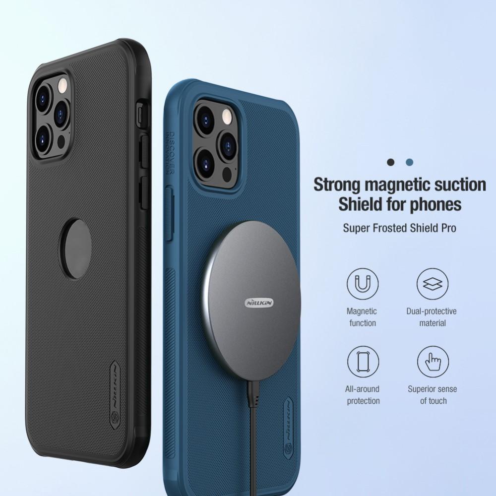 Super Frosted Shield Magnetic iPhone 12/12 Pro svart