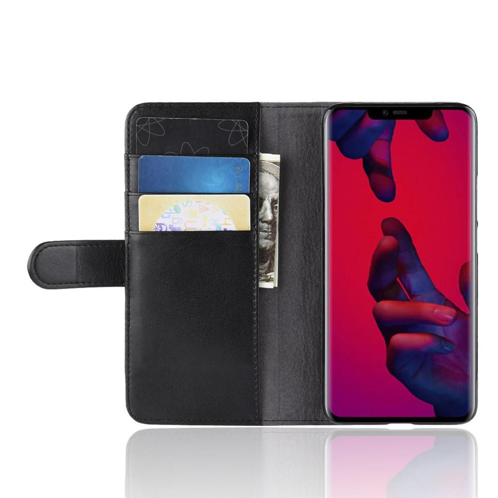 Äkta Läderfodral Huawei Mate 20 Pro Svart