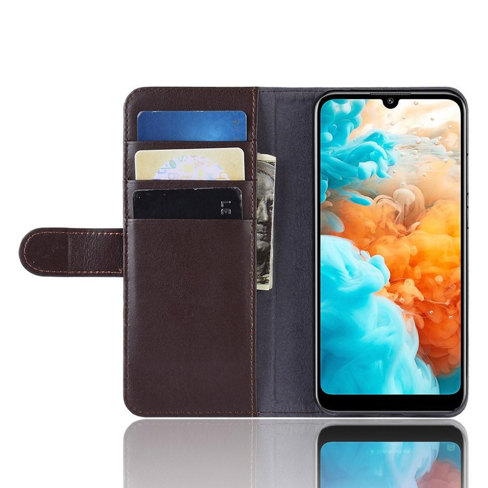Äkta Läderfodral Huawei Y6 2019 Brun