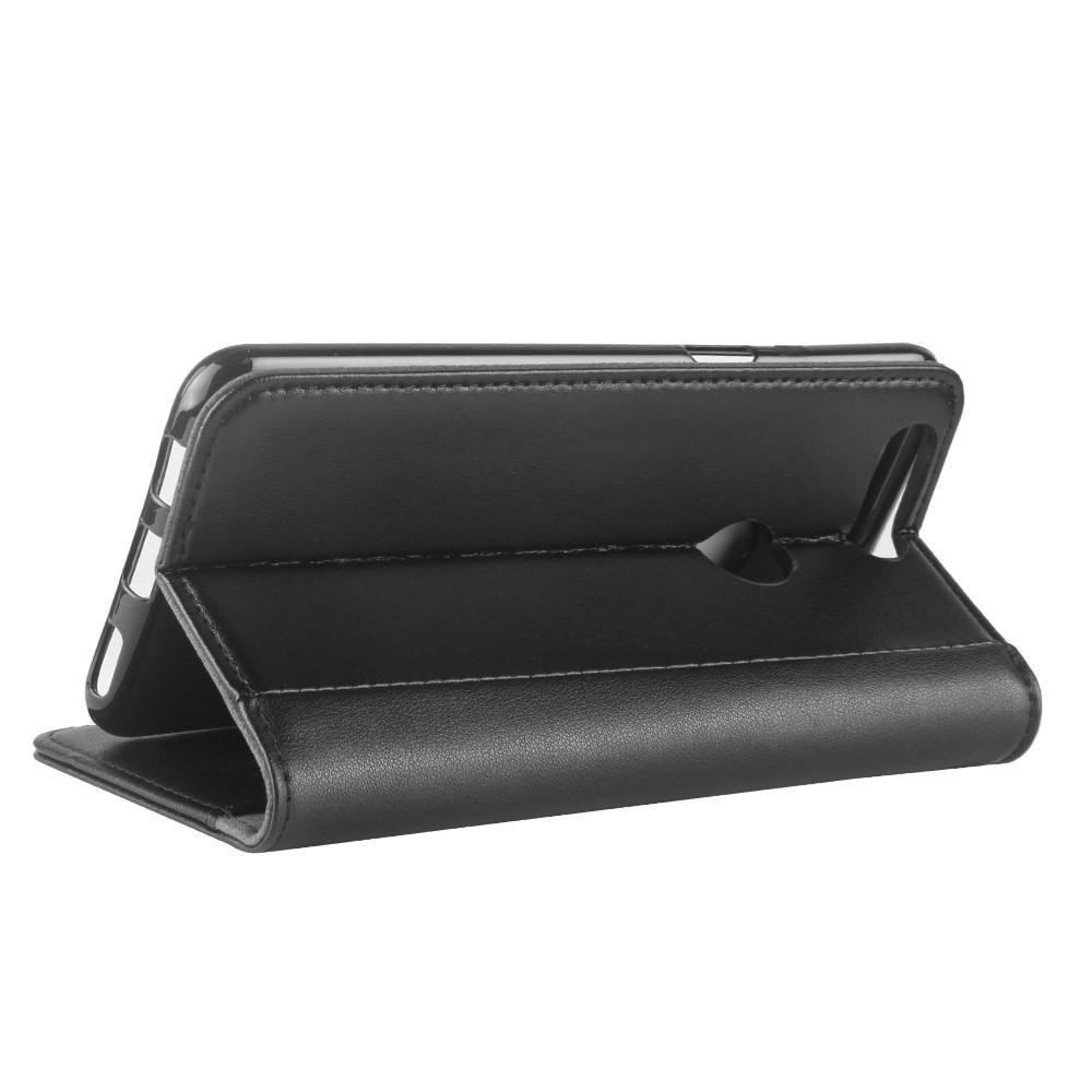 Äkta Läderfodral OnePlus 5T svart