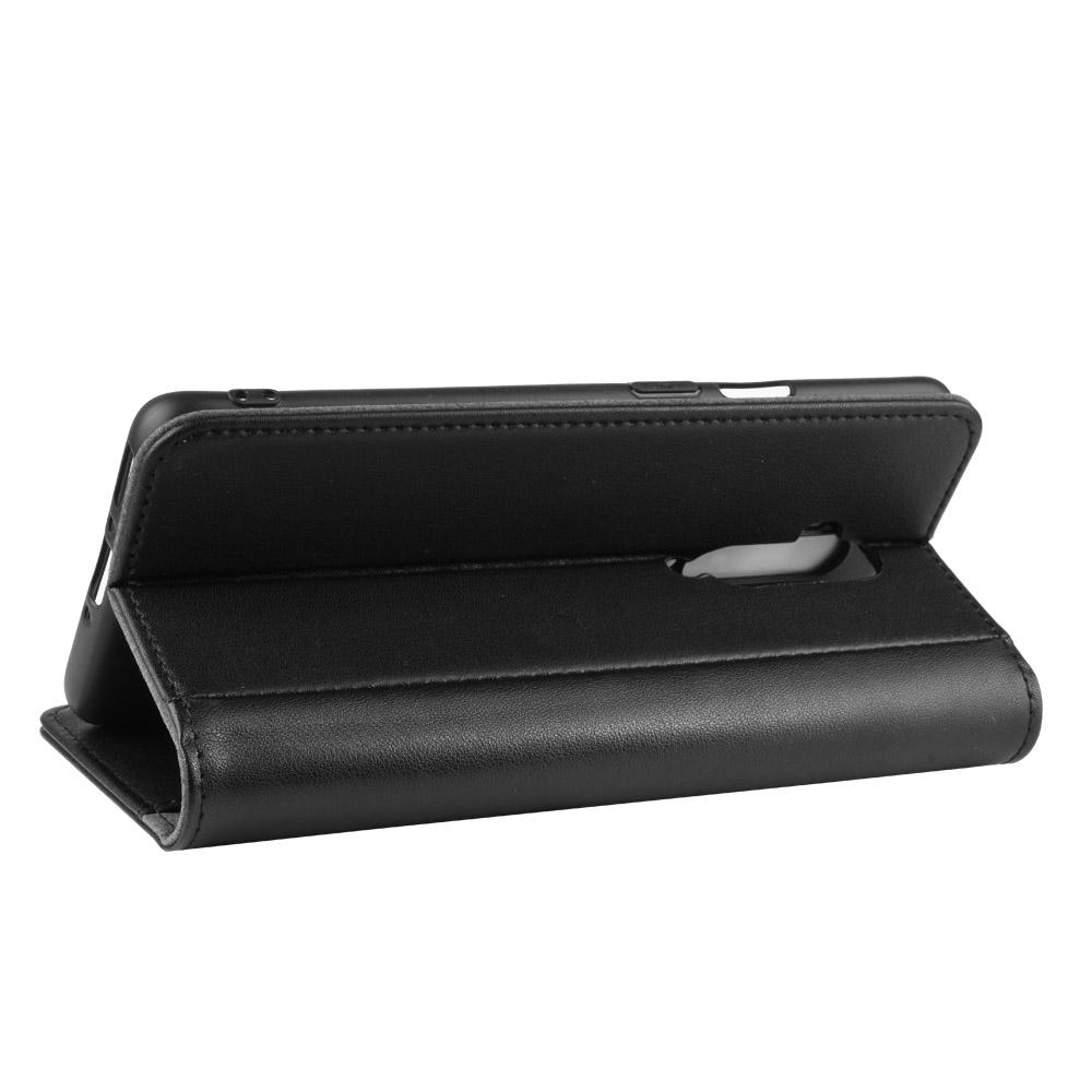 Äkta Läderfodral OnePlus 7T Pro svart