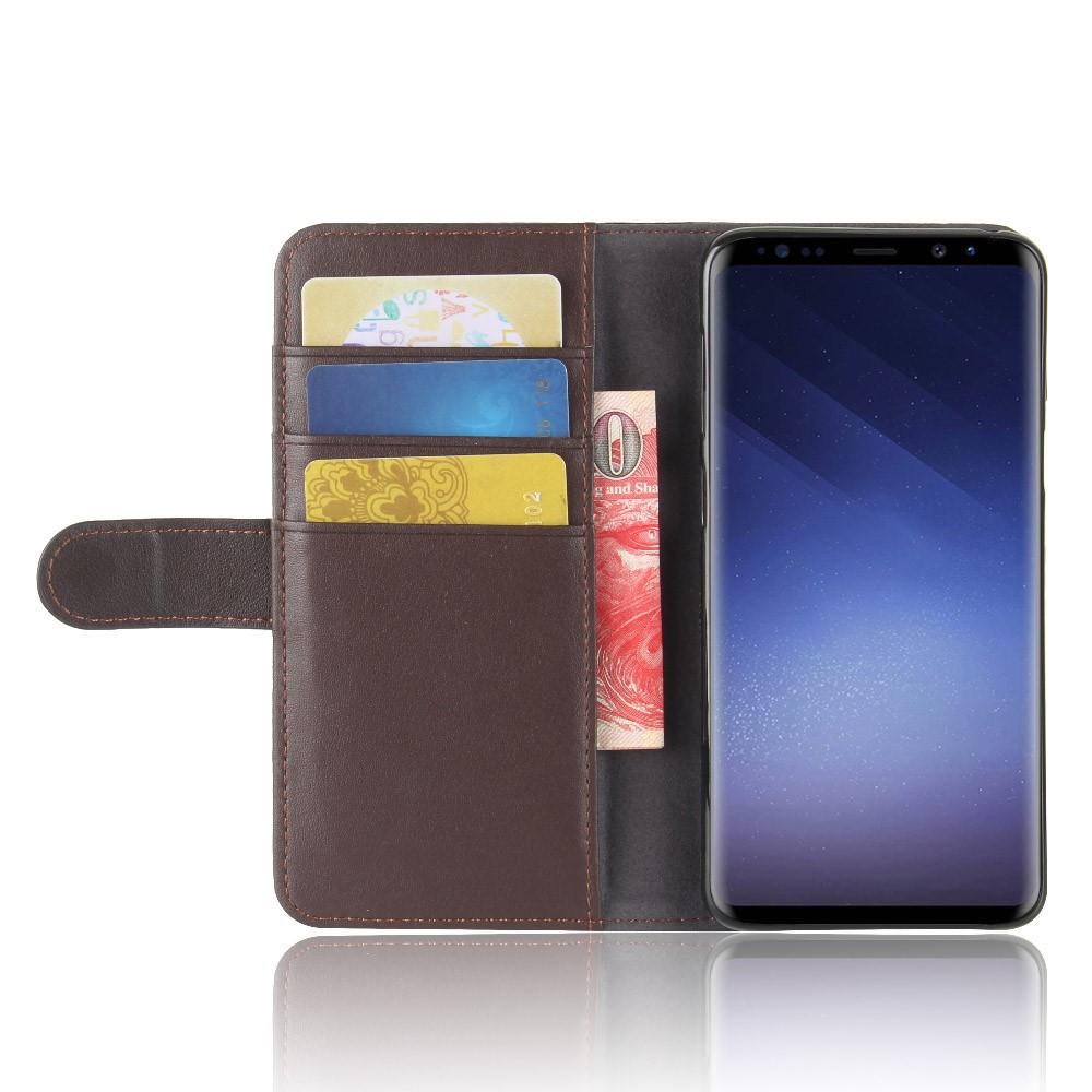 Äkta Läderfodral Samsung Galaxy S9 brun