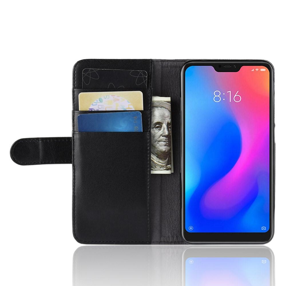 Äkta Läderfodral Xiaomi Mi A2 Lite svart