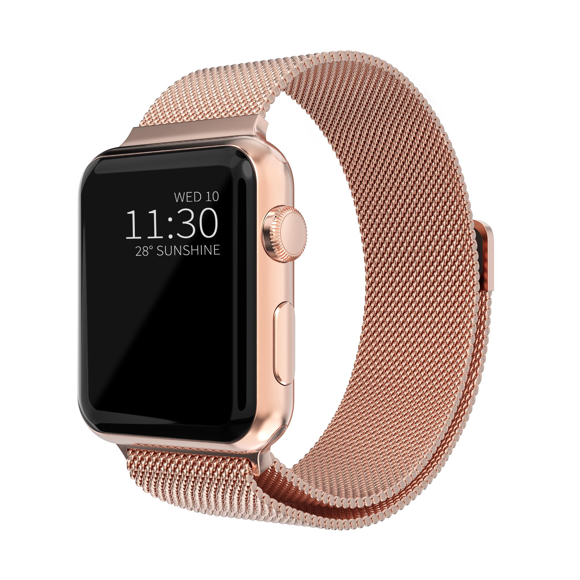 Armband Milanese Loop Apple Watch SE 40mm roséguld