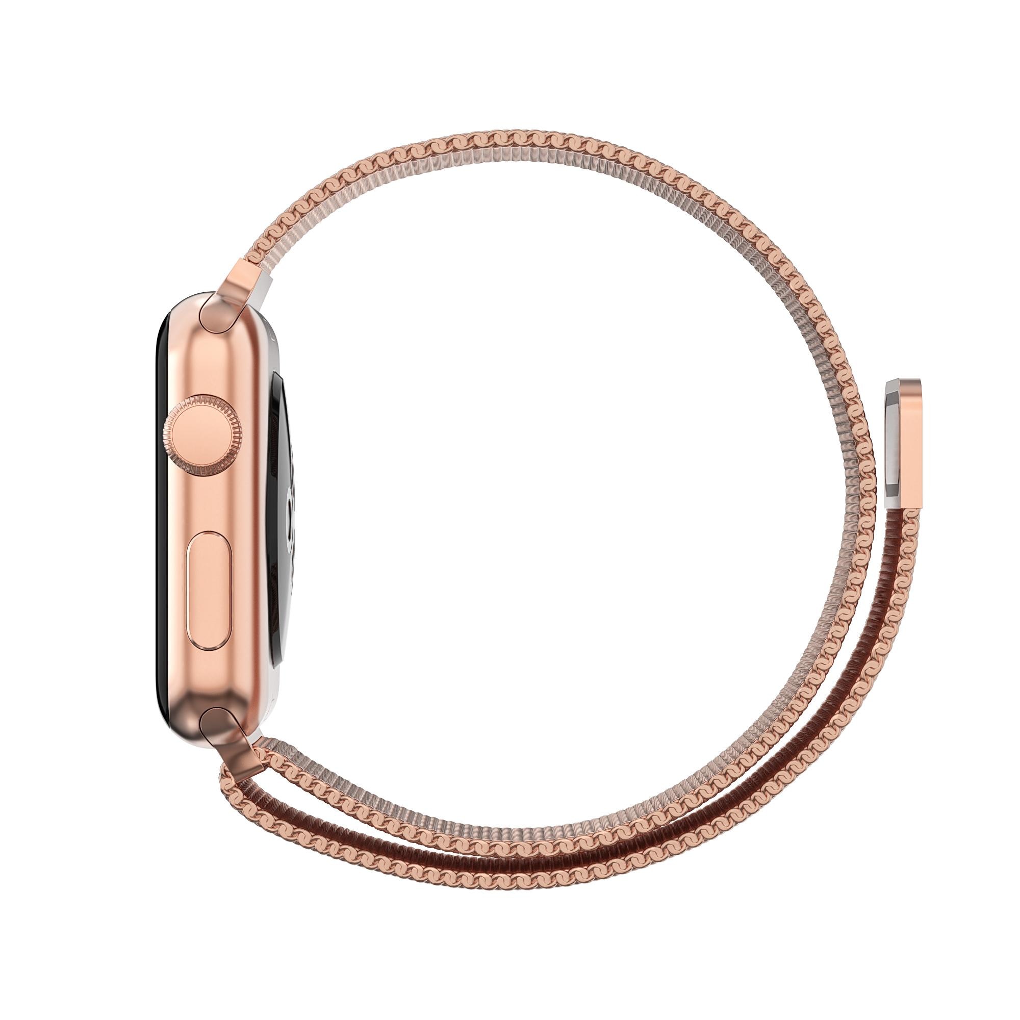 Armband Milanese Loop Apple Watch 38mm roséguld