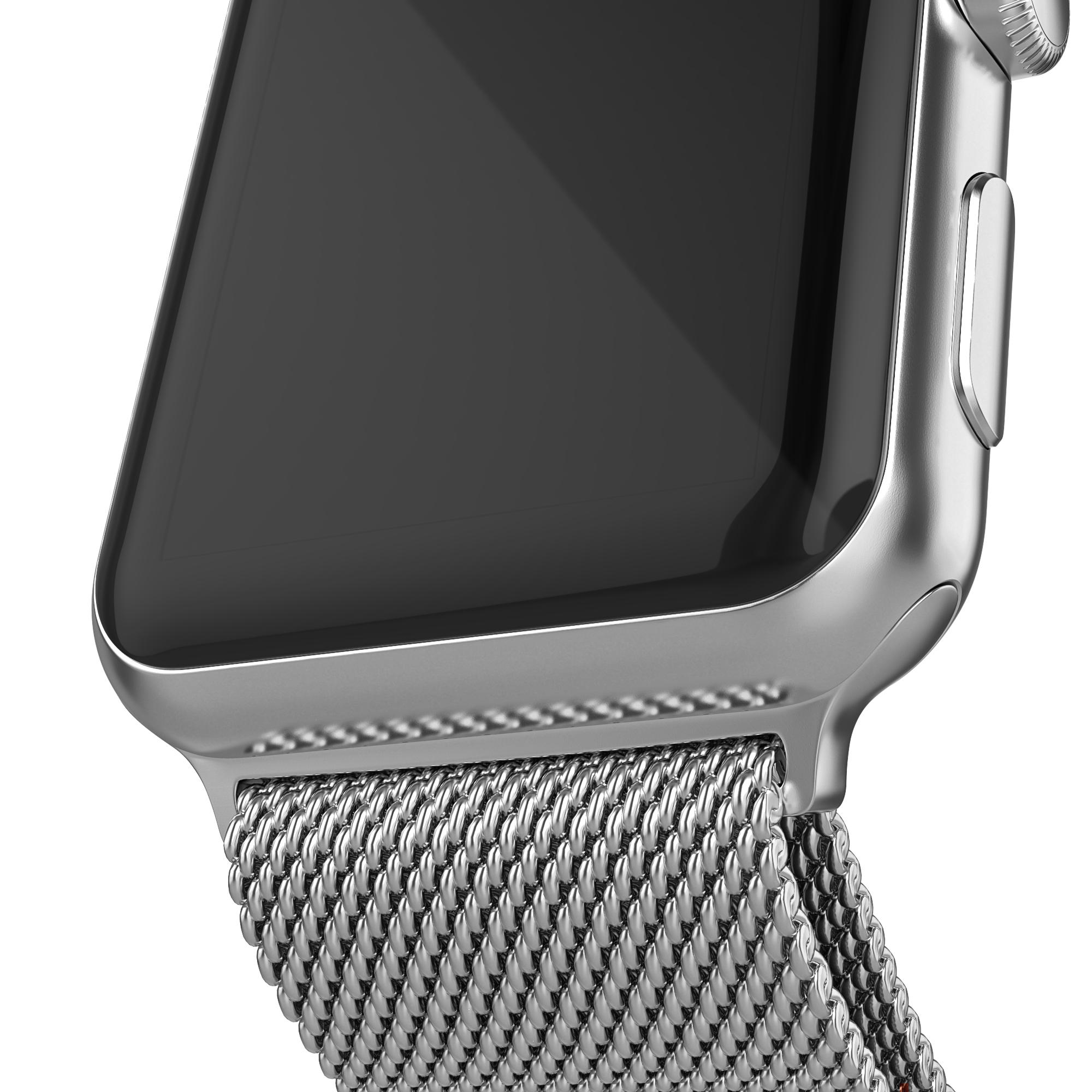 Armband Milanese Loop Apple Watch 41mm Series 9 silver